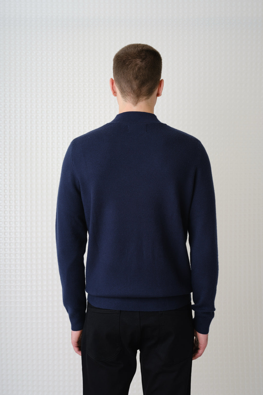 Maltro - Turtle Neck Knit - Navy