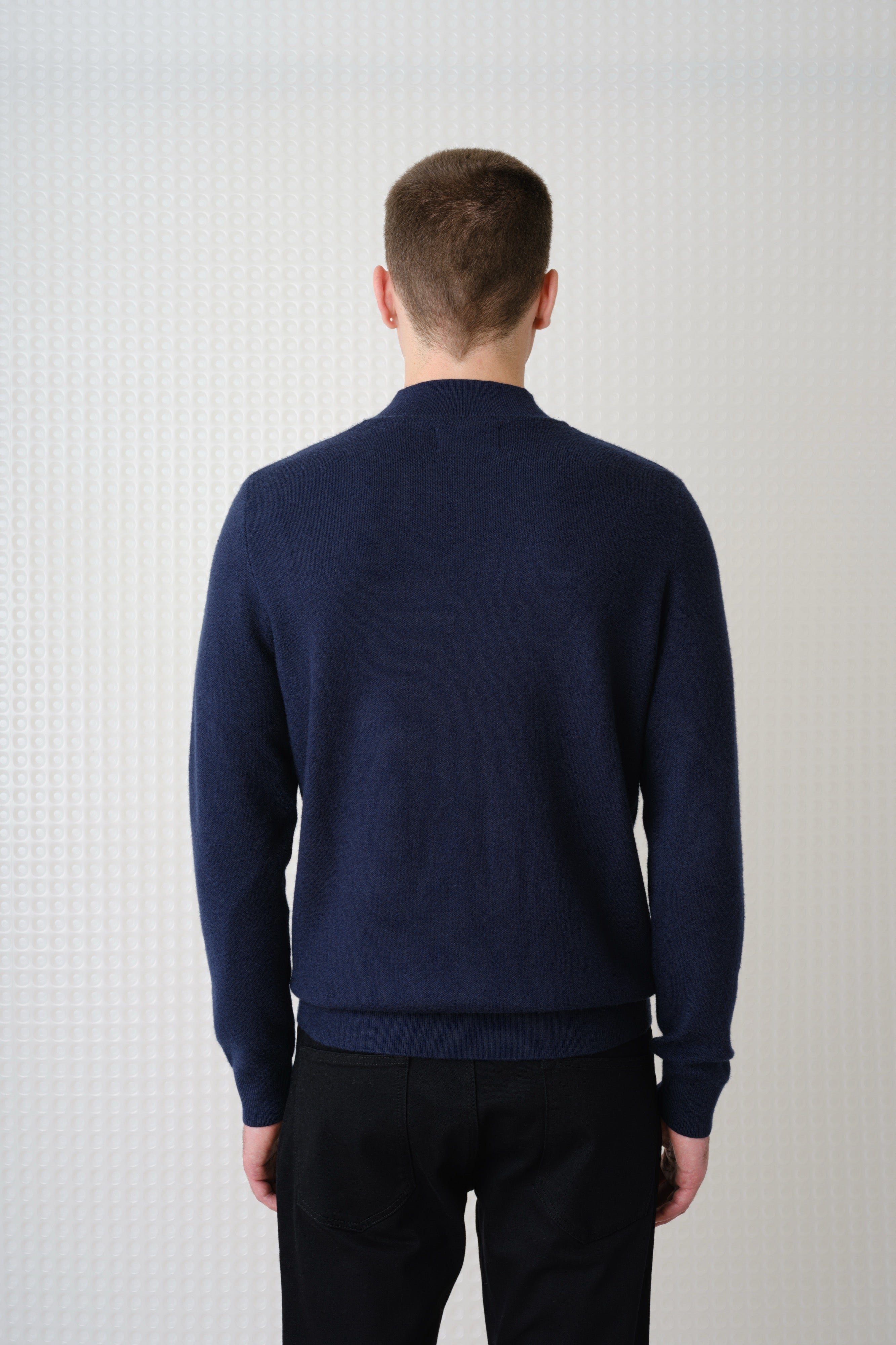 Maltro - Turtle Neck Knit - Navy