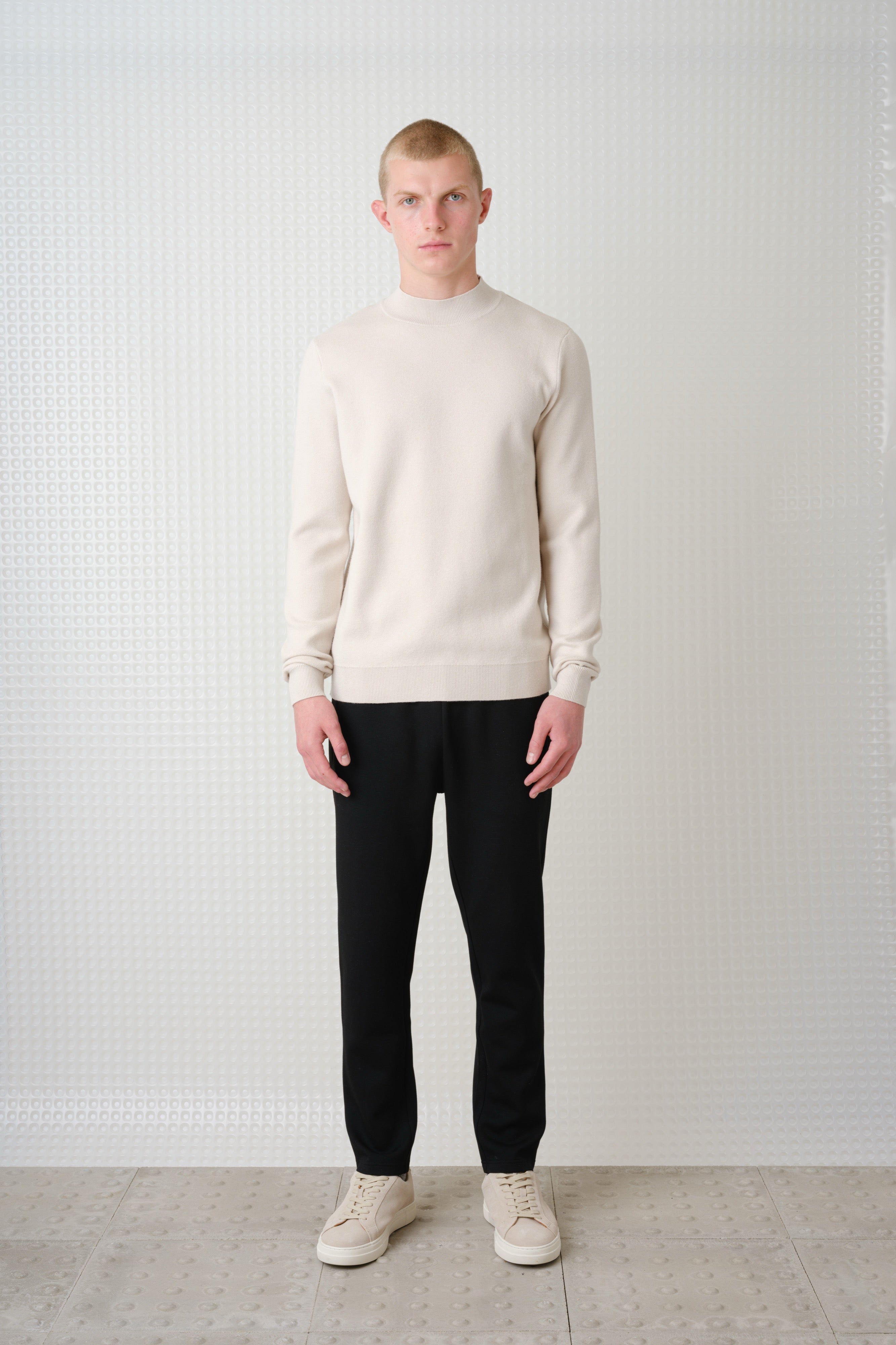 Maltro - Turtle Neck Knit - Stone