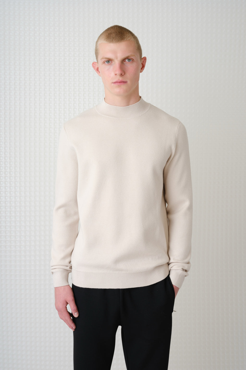 Maltro - Turtle Neck Knit - Stone