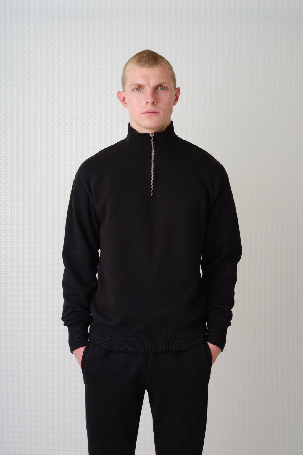 Miller - Brush Back Quarter-Zip - Black
