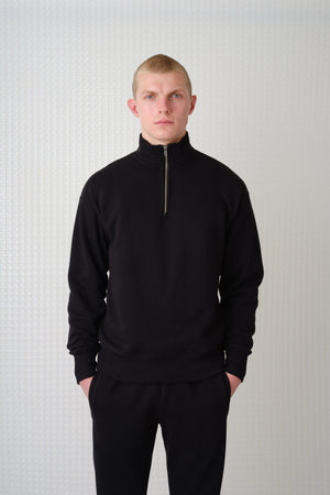 Miller - Brush Back Quarter-Zip - Black