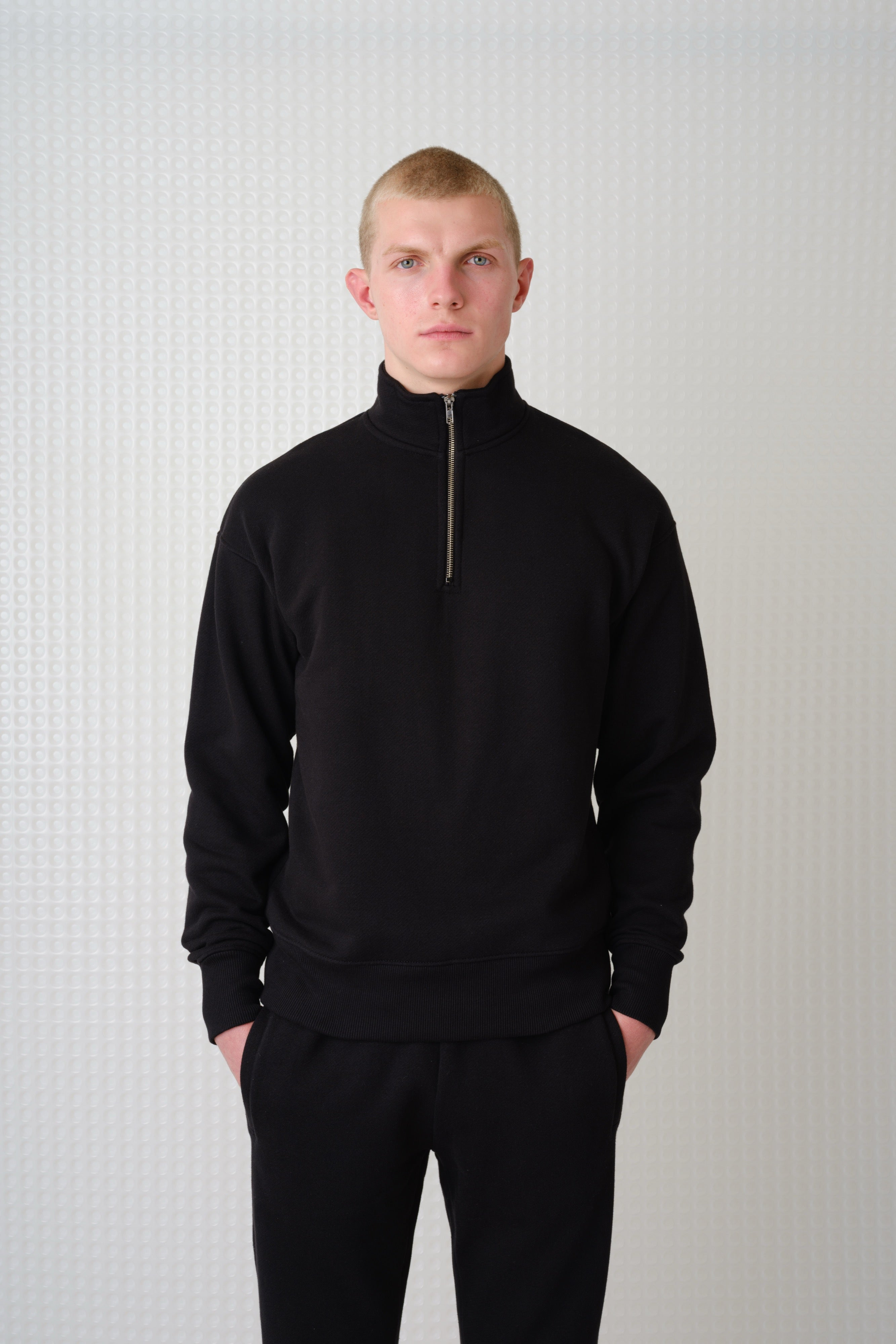 Miller - Brush Back Quarter-Zip - Black