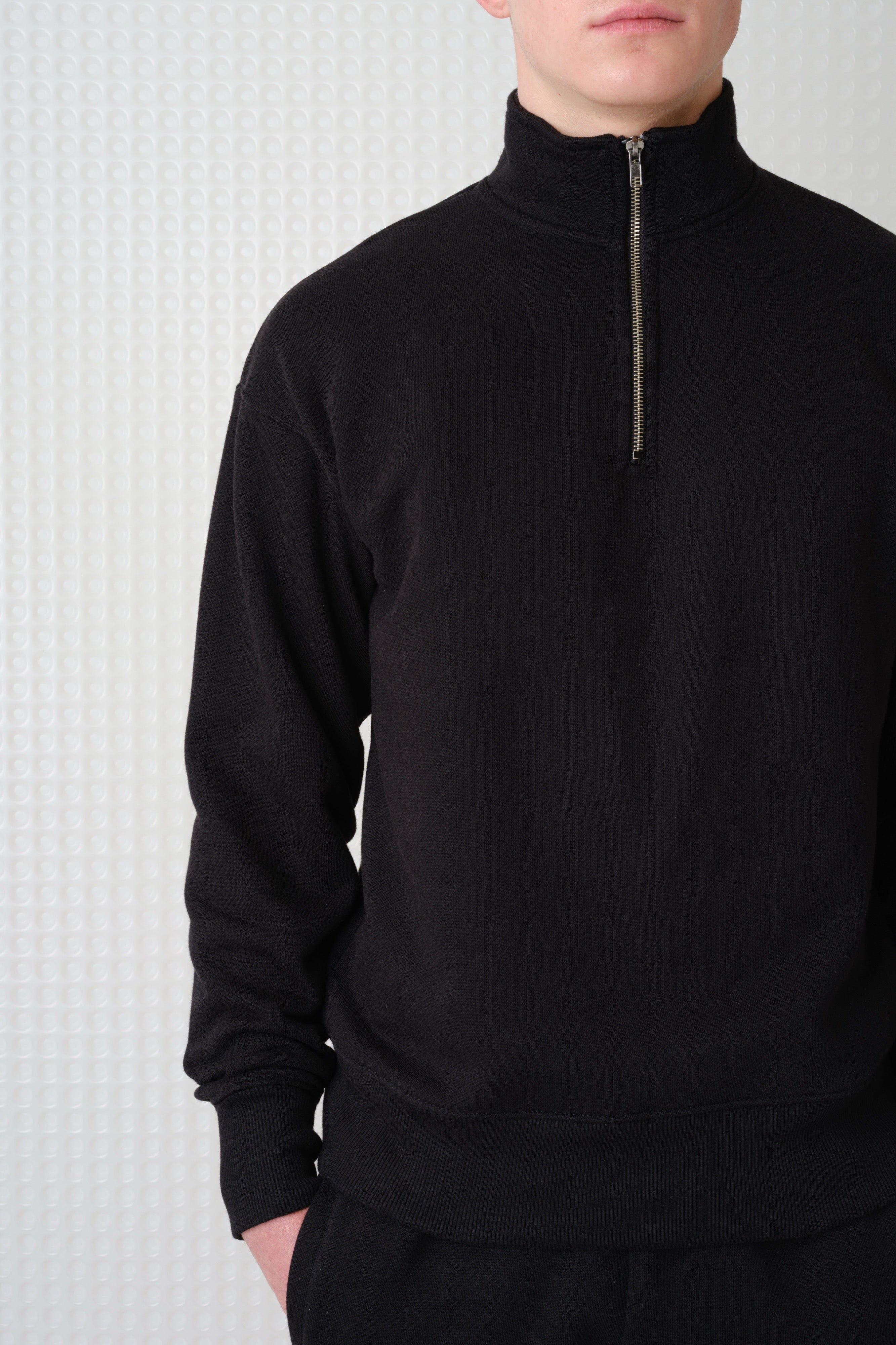 Miller - Brush Back Quarter-Zip - Black