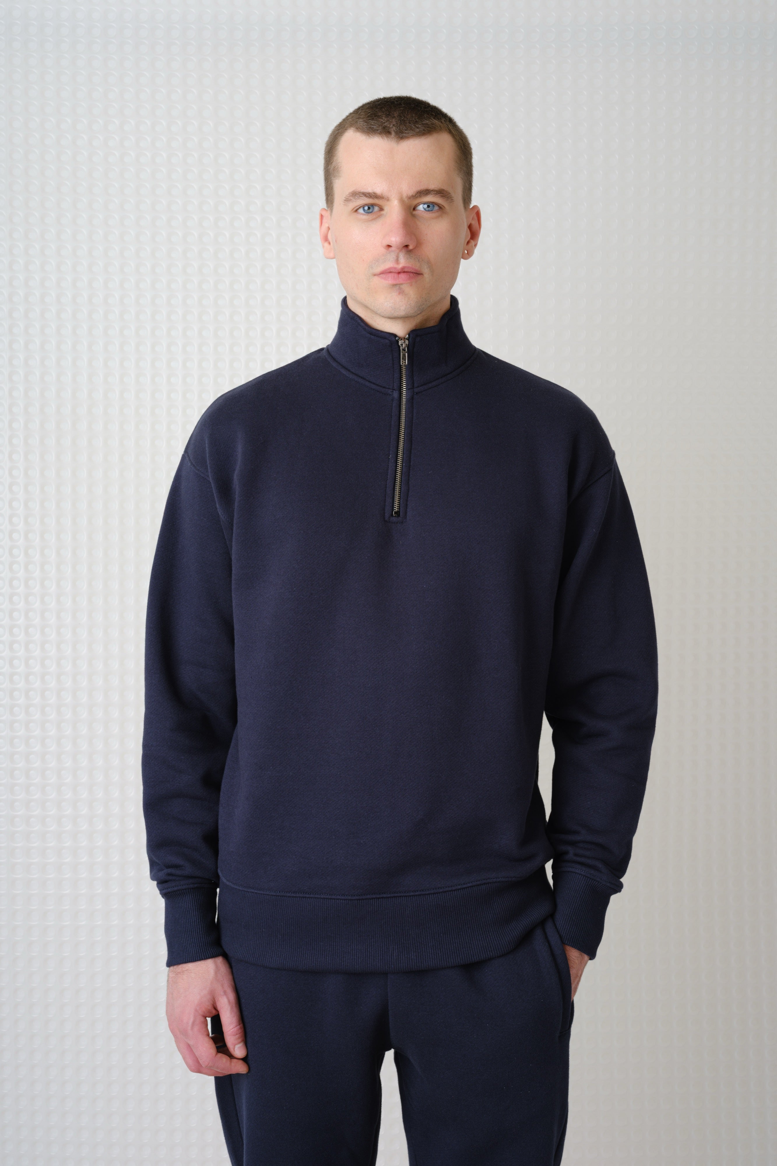 Miller - Brush Back Quarter-Zip - Navy