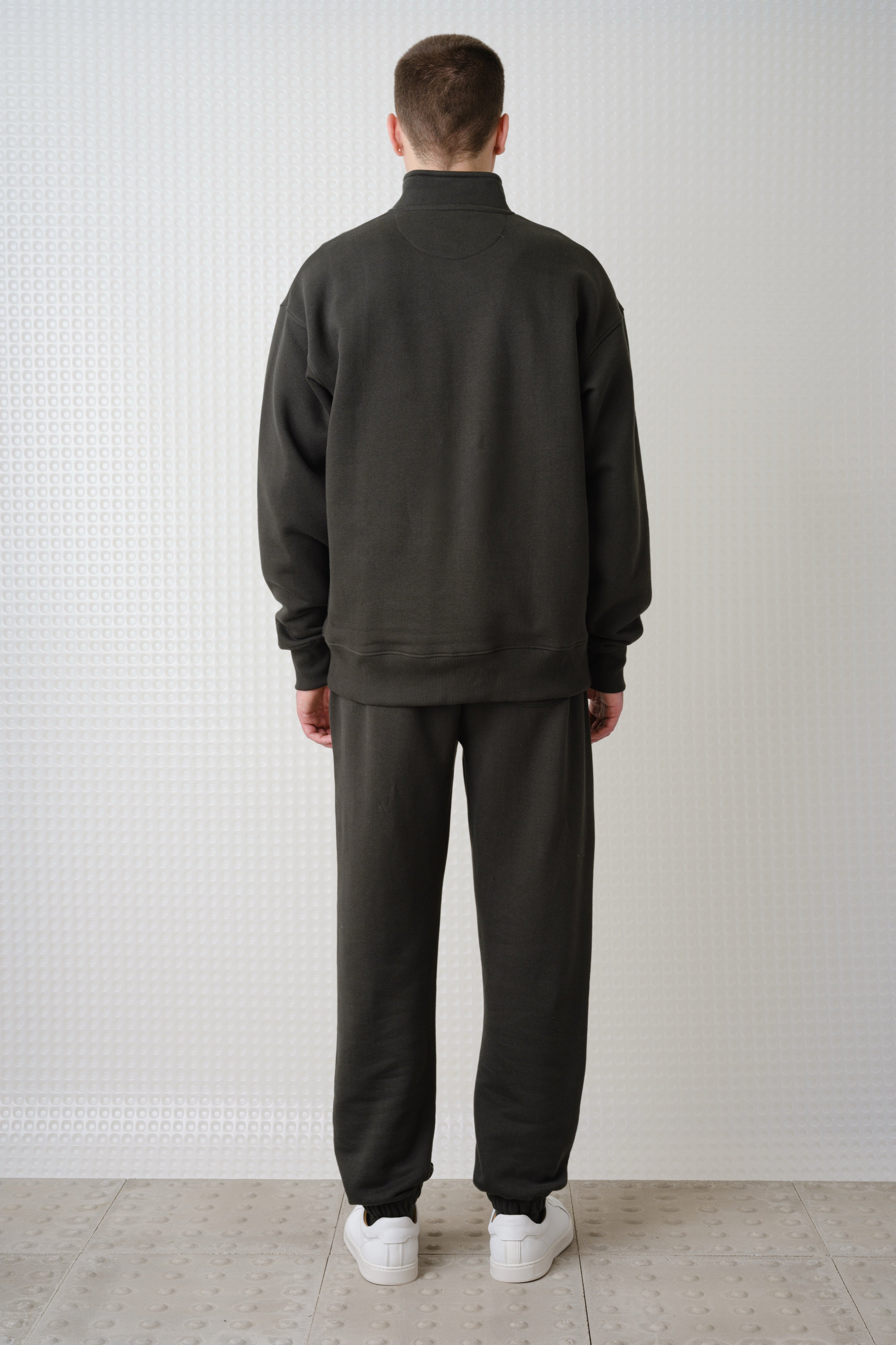 Miller - Brush Back Quarter-Zip - Dark Olive