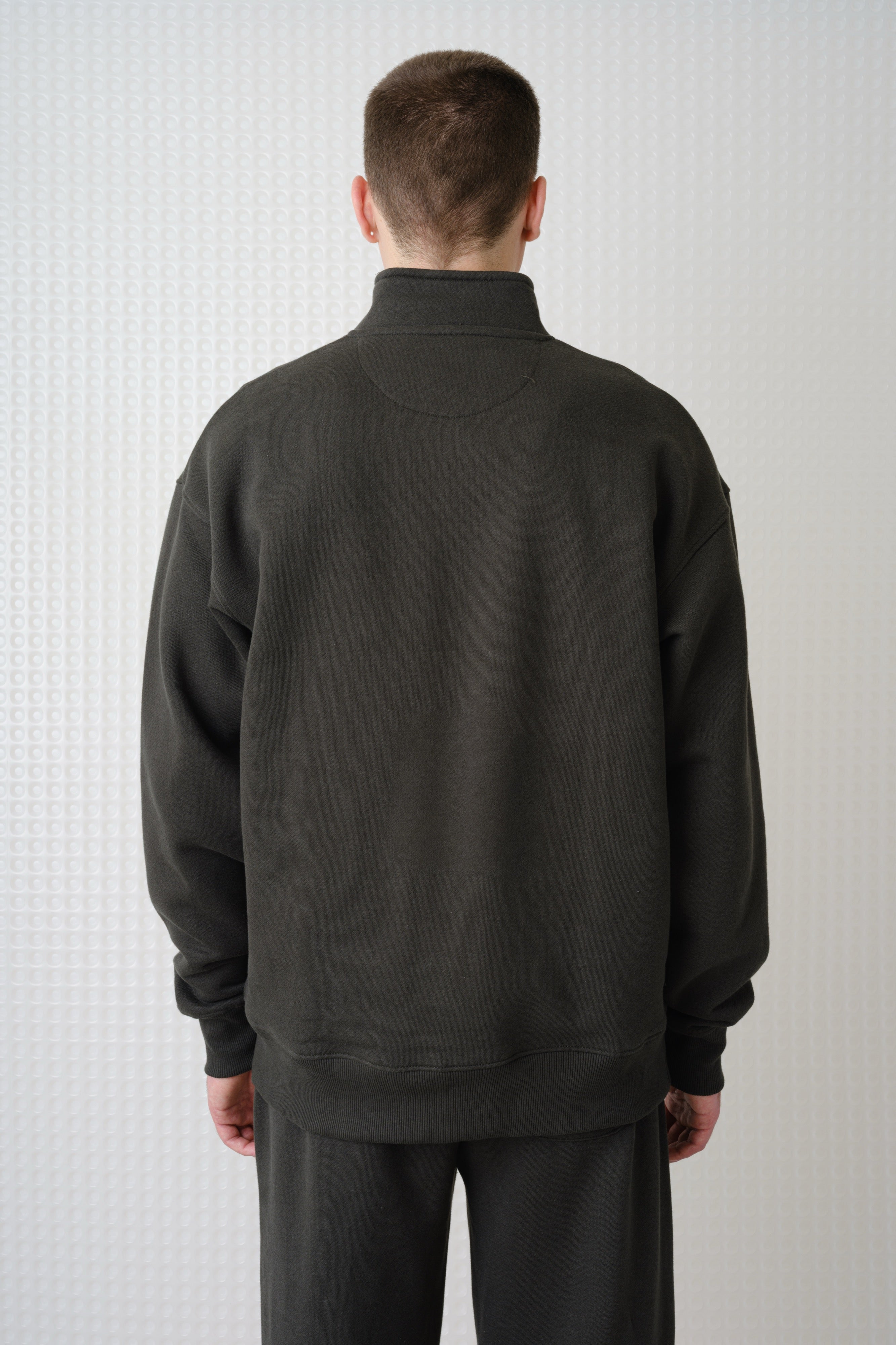 Miller - Brush Back Quarter-Zip - Dark Olive