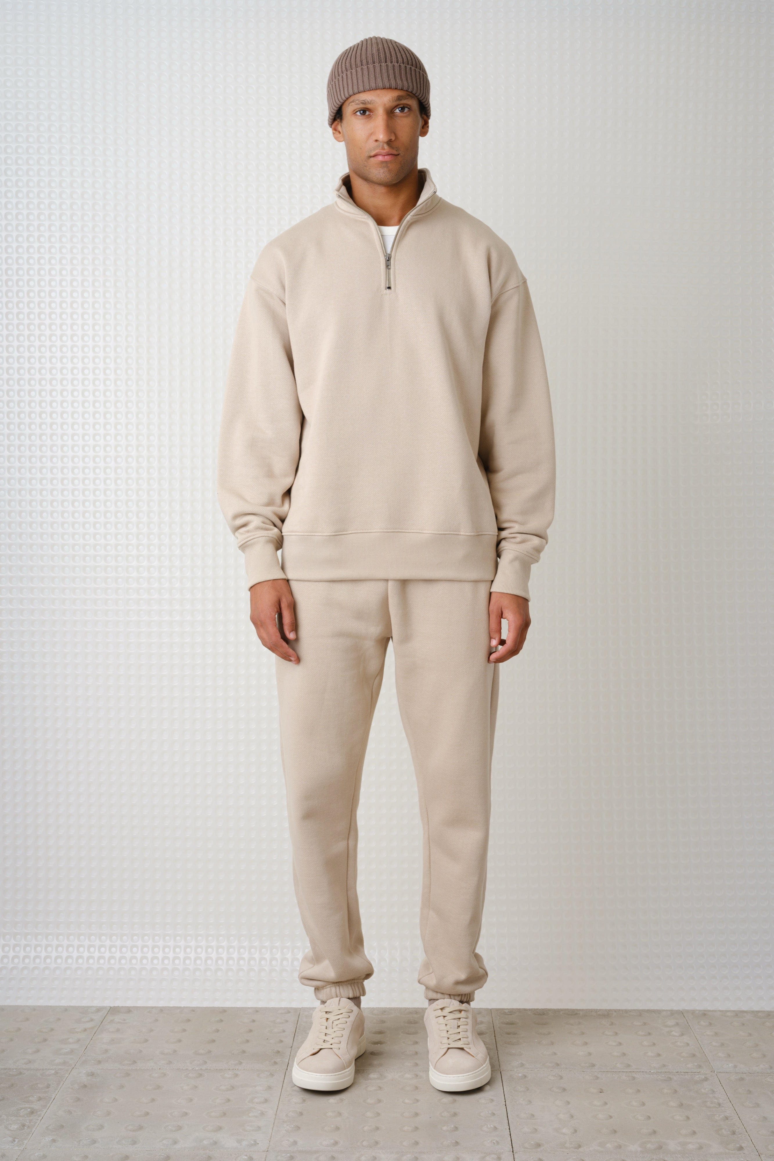 Miller - Brush Back Quarter-Zip - Putty