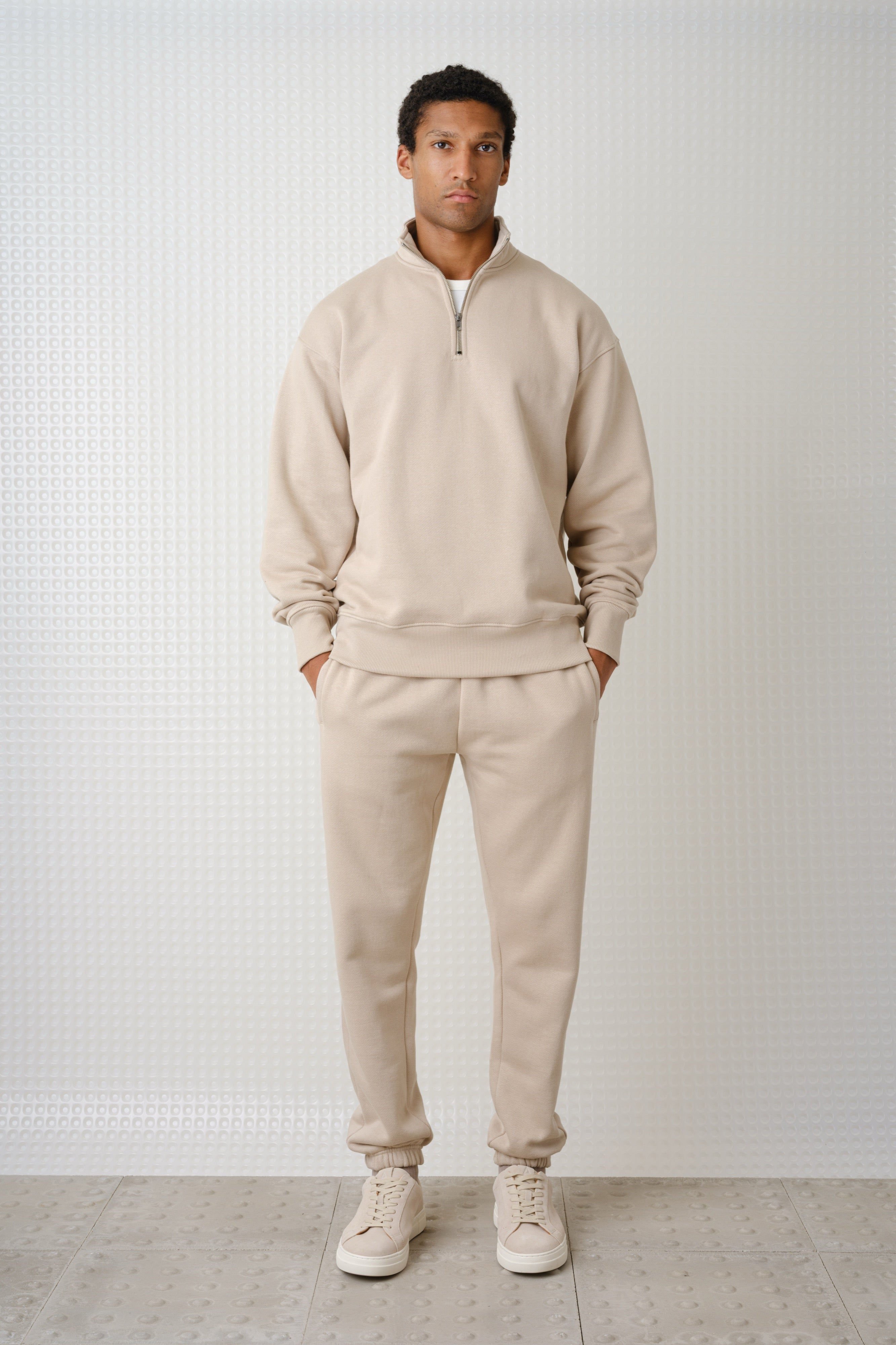 Miller - Brush Back Quarter-Zip - Putty