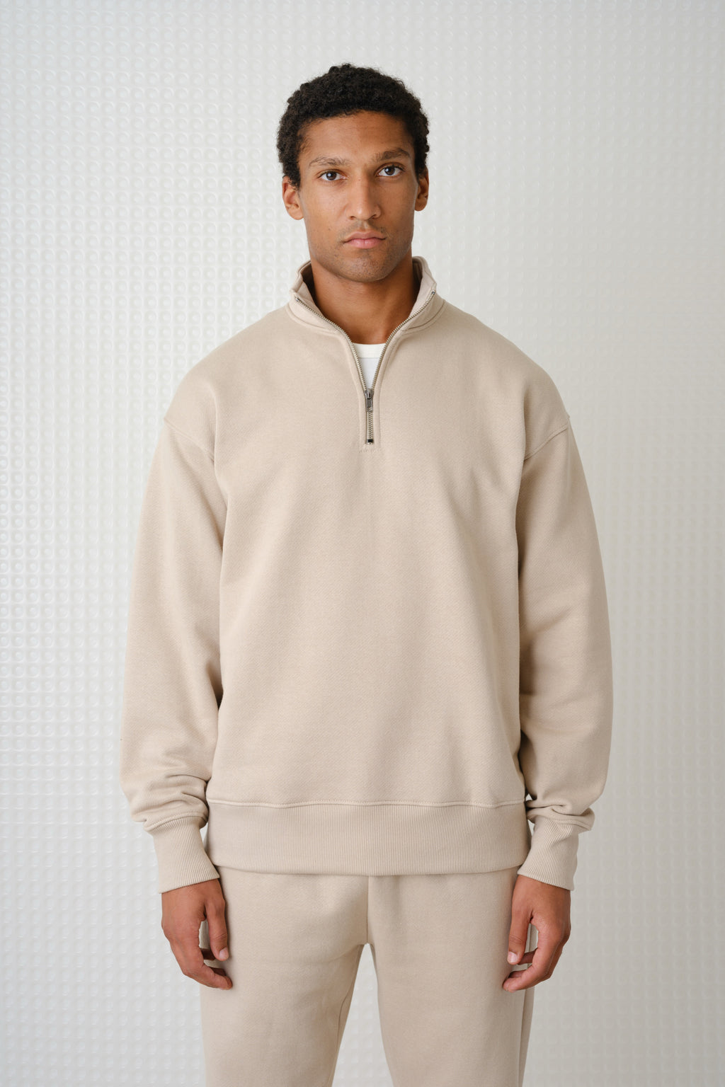Miller - Brush Back Quarter-Zip - Putty