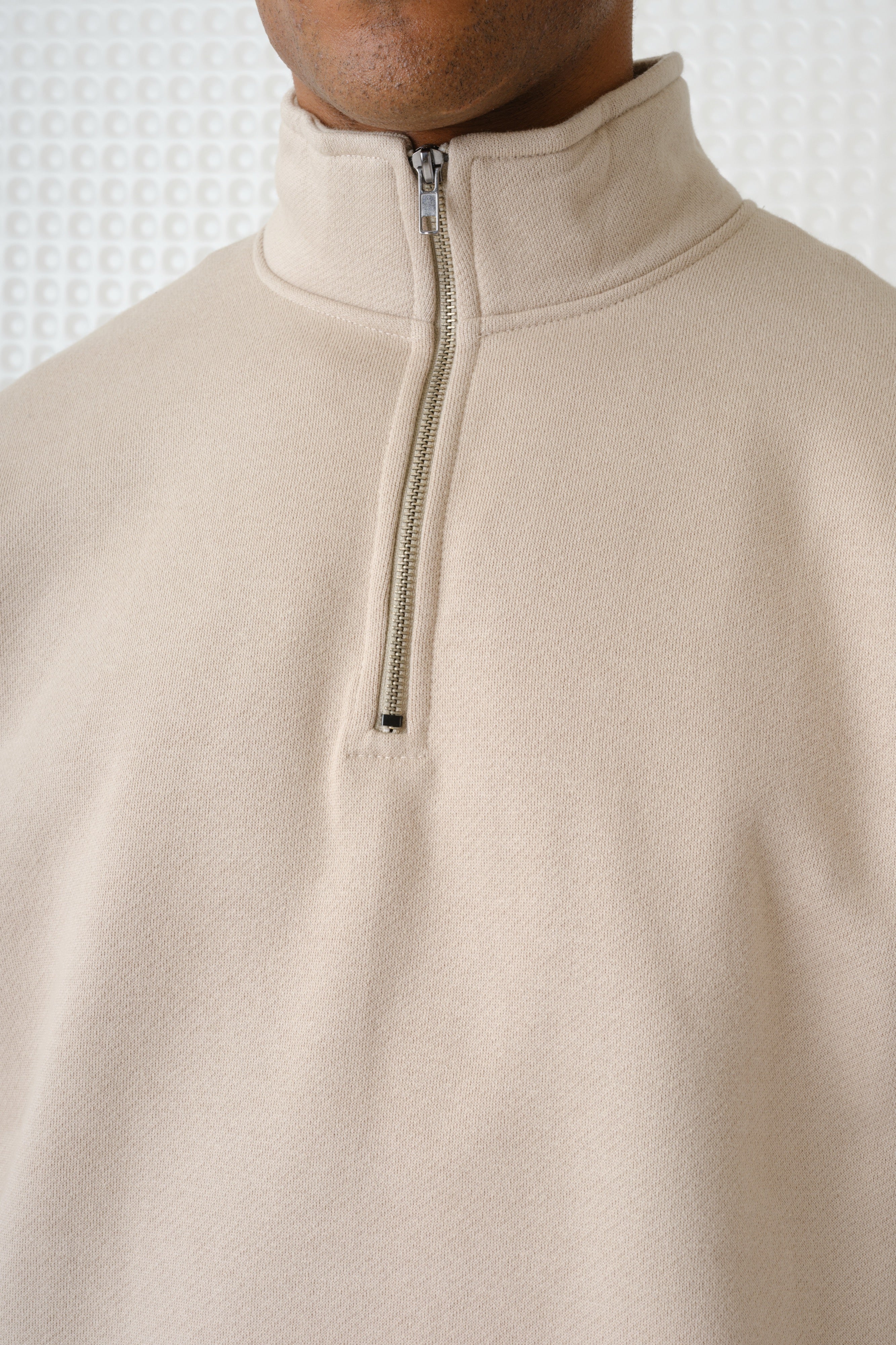 Miller - Brush Back Quarter-Zip - Putty