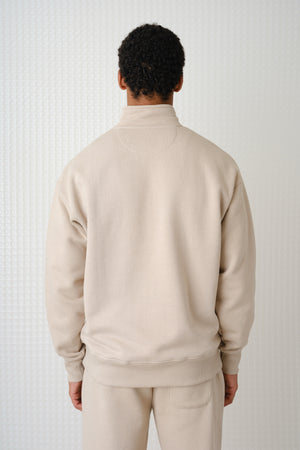 Miller - Brush Back Quarter-Zip - Putty