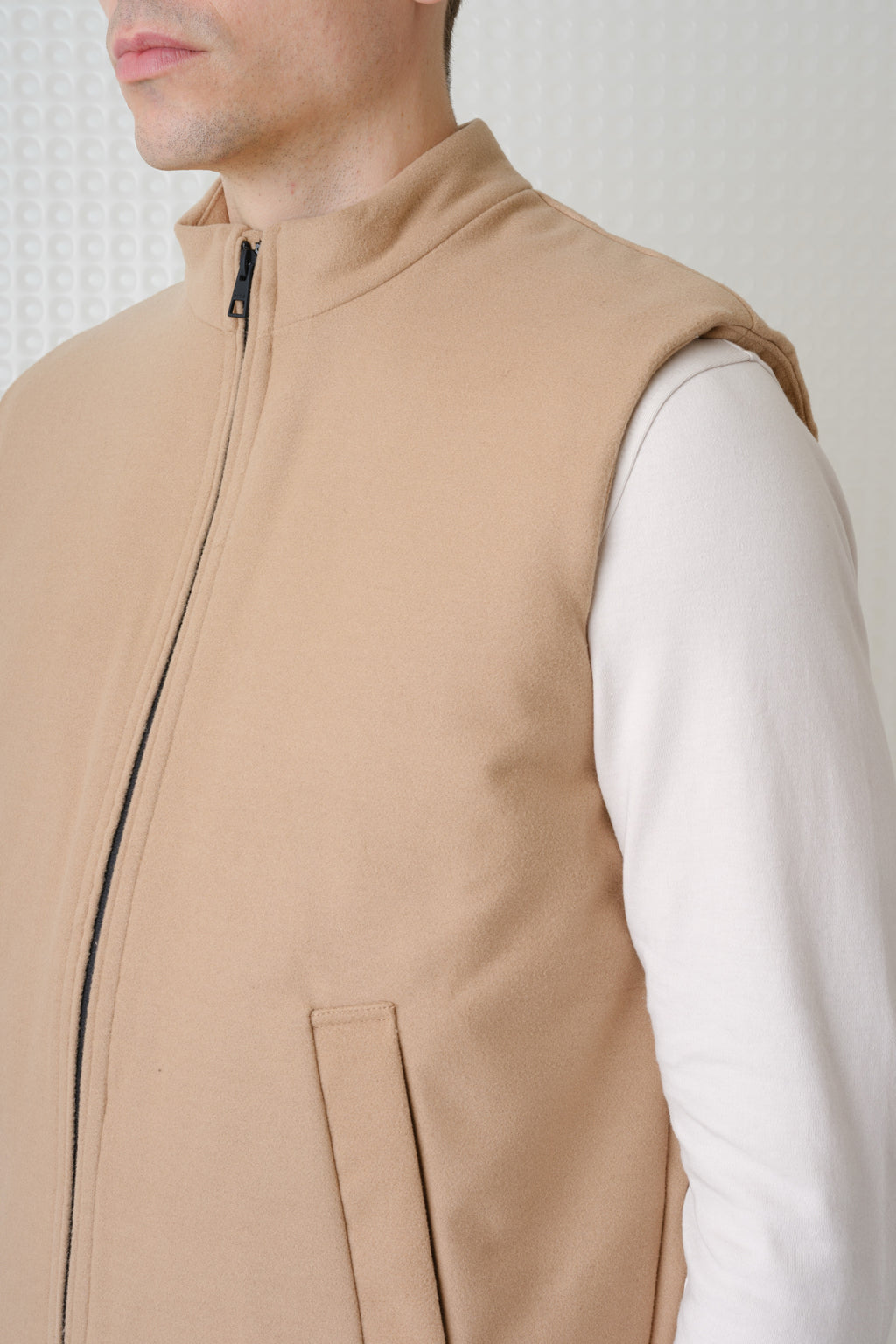 Mount - Wadded Gilet - Camel