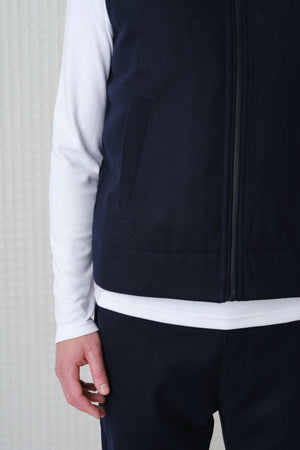Mount - Wadded Gilet - Navy