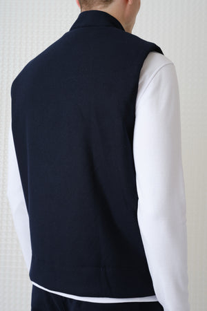 Mount - Wadded Gilet - Navy