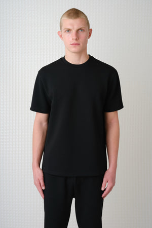 Odin - Bonded Jersey Oversized T-Shirt - Black