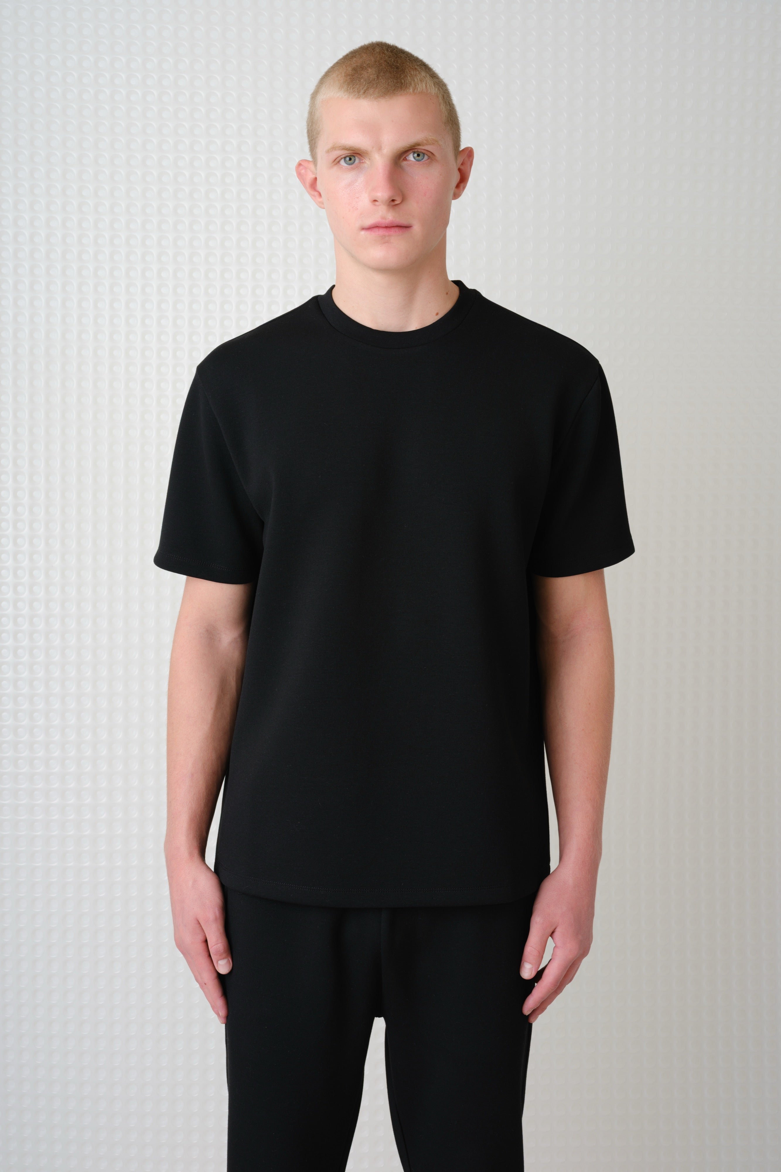 Odin - Bonded Jersey Oversized T-Shirt - Black