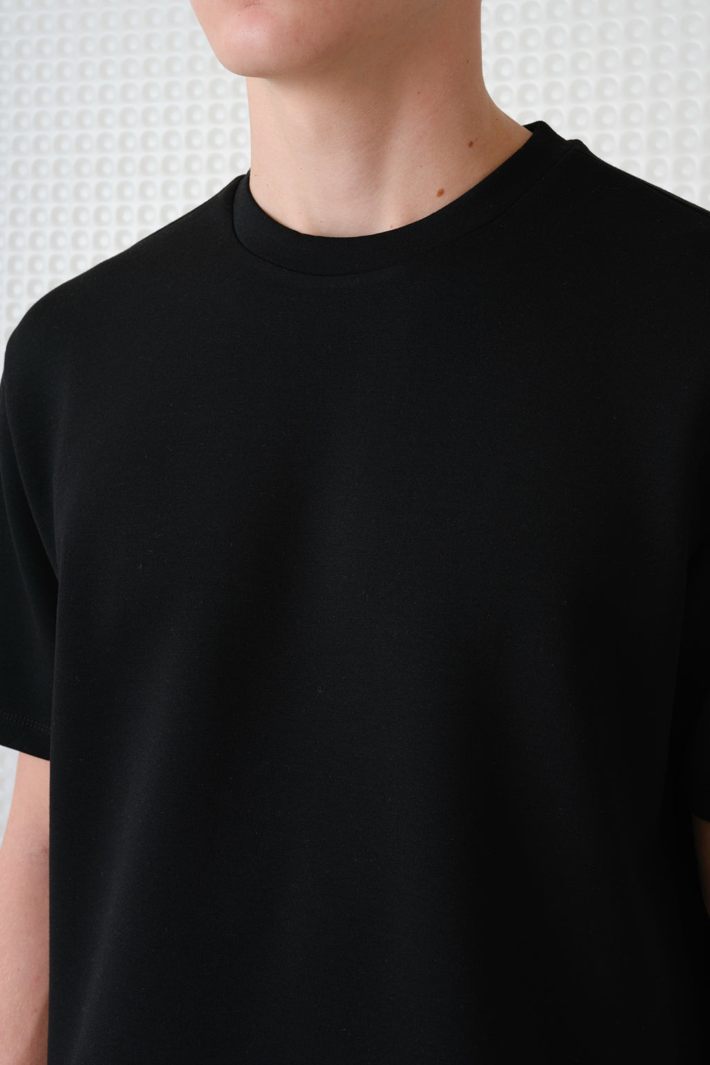 Odin - Bonded Jersey Oversized T-Shirt - Black