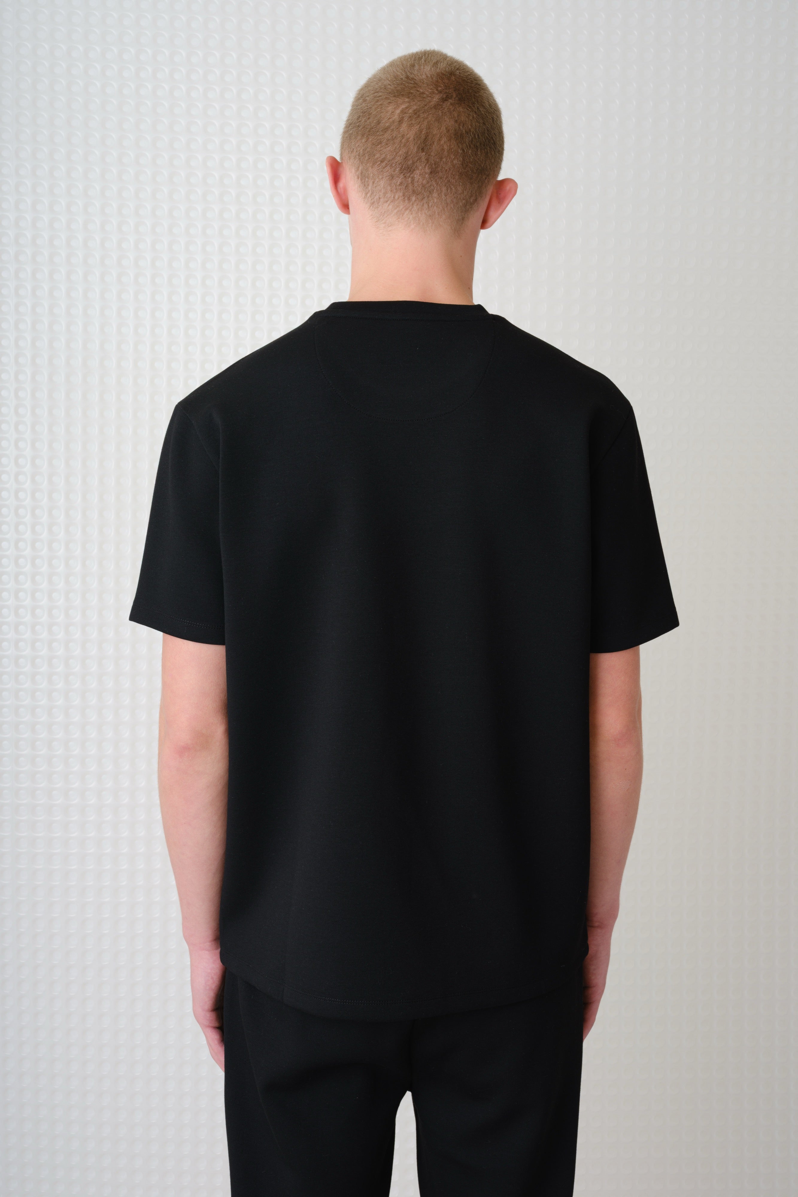 Odin - Bonded Jersey Oversized T-Shirt - Black