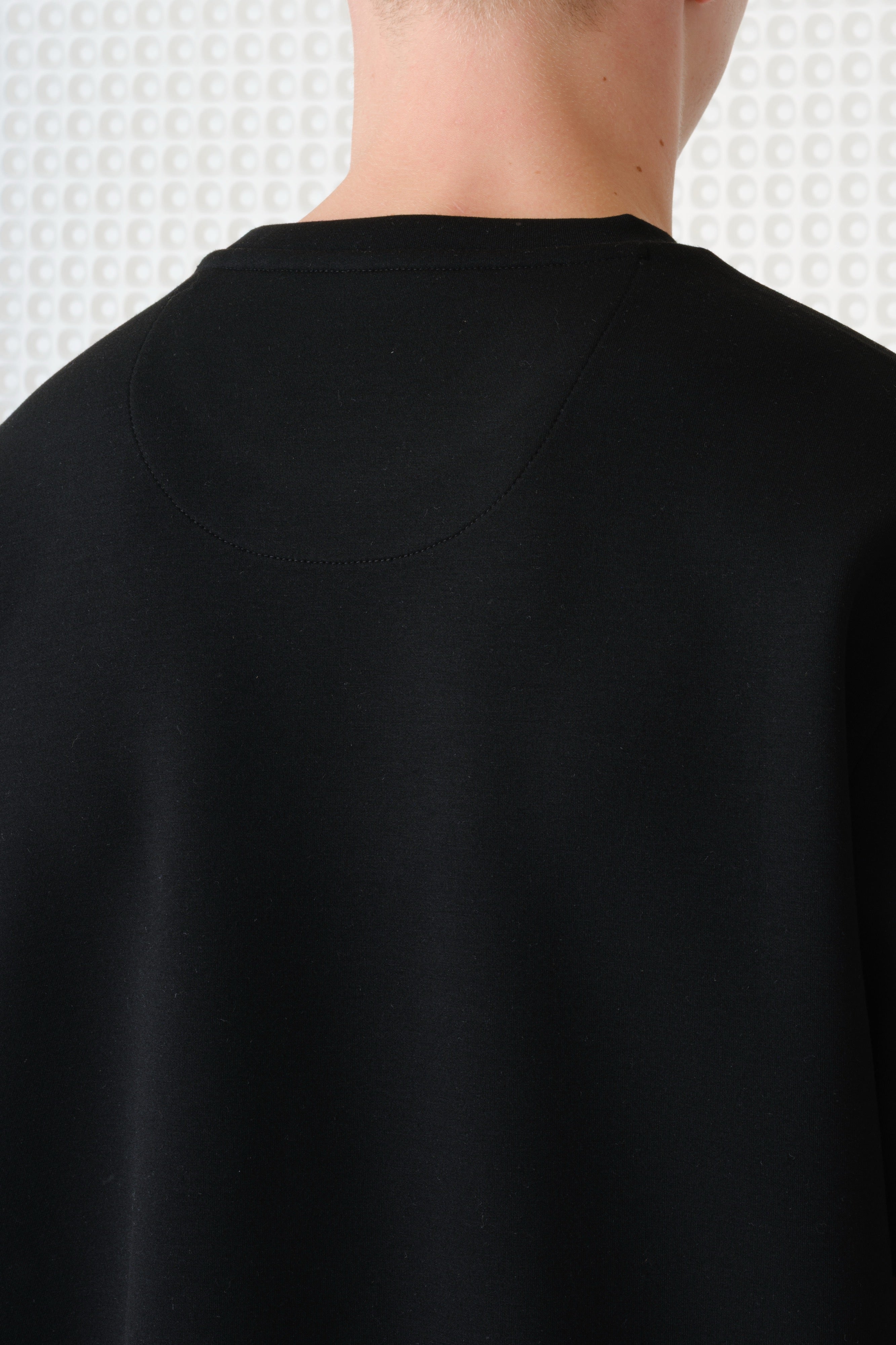 Odin - Bonded Jersey Oversized T-Shirt - Black