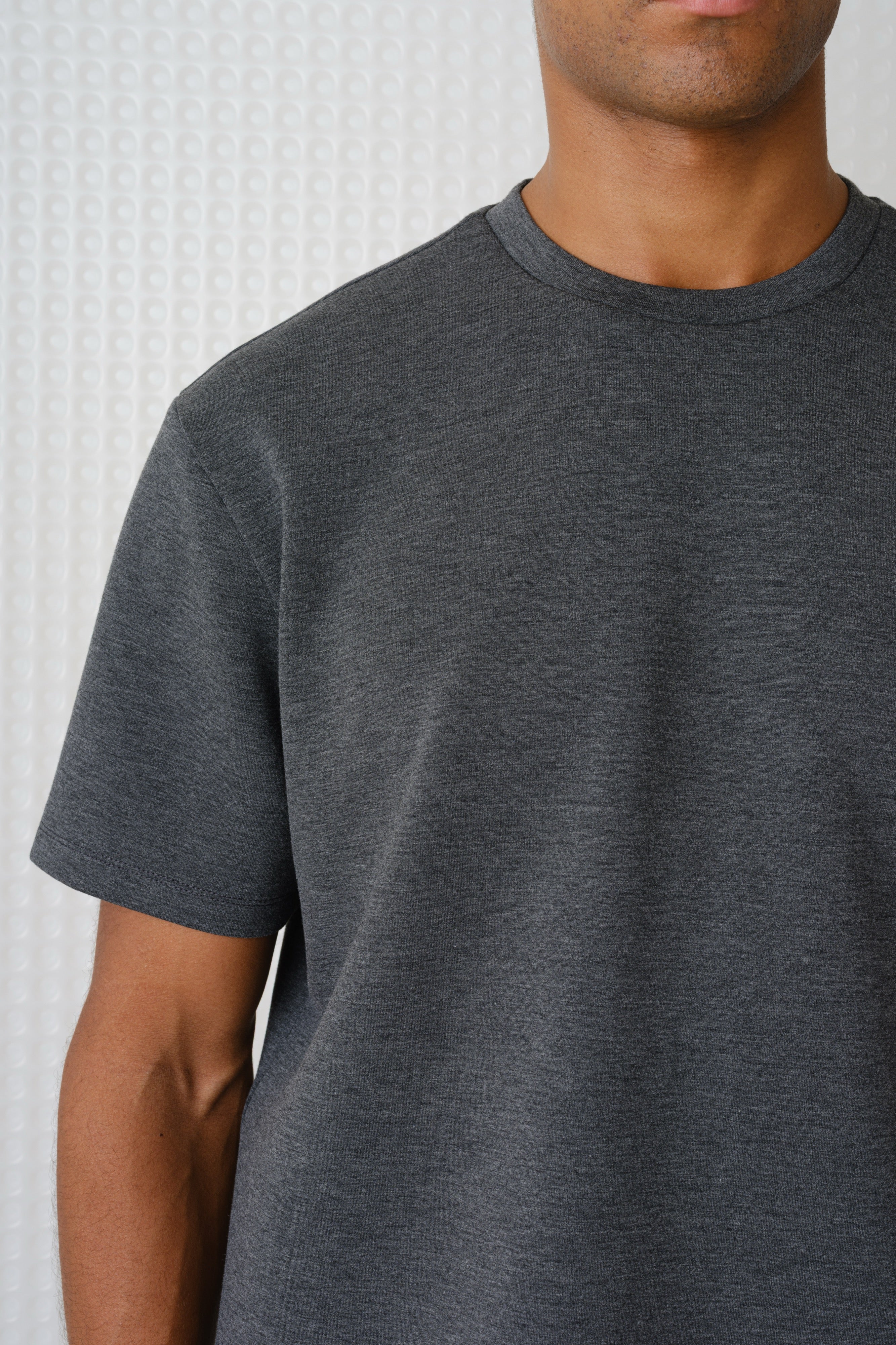 Odin - Bonded Jersey Oversized T-Shirt - Grey