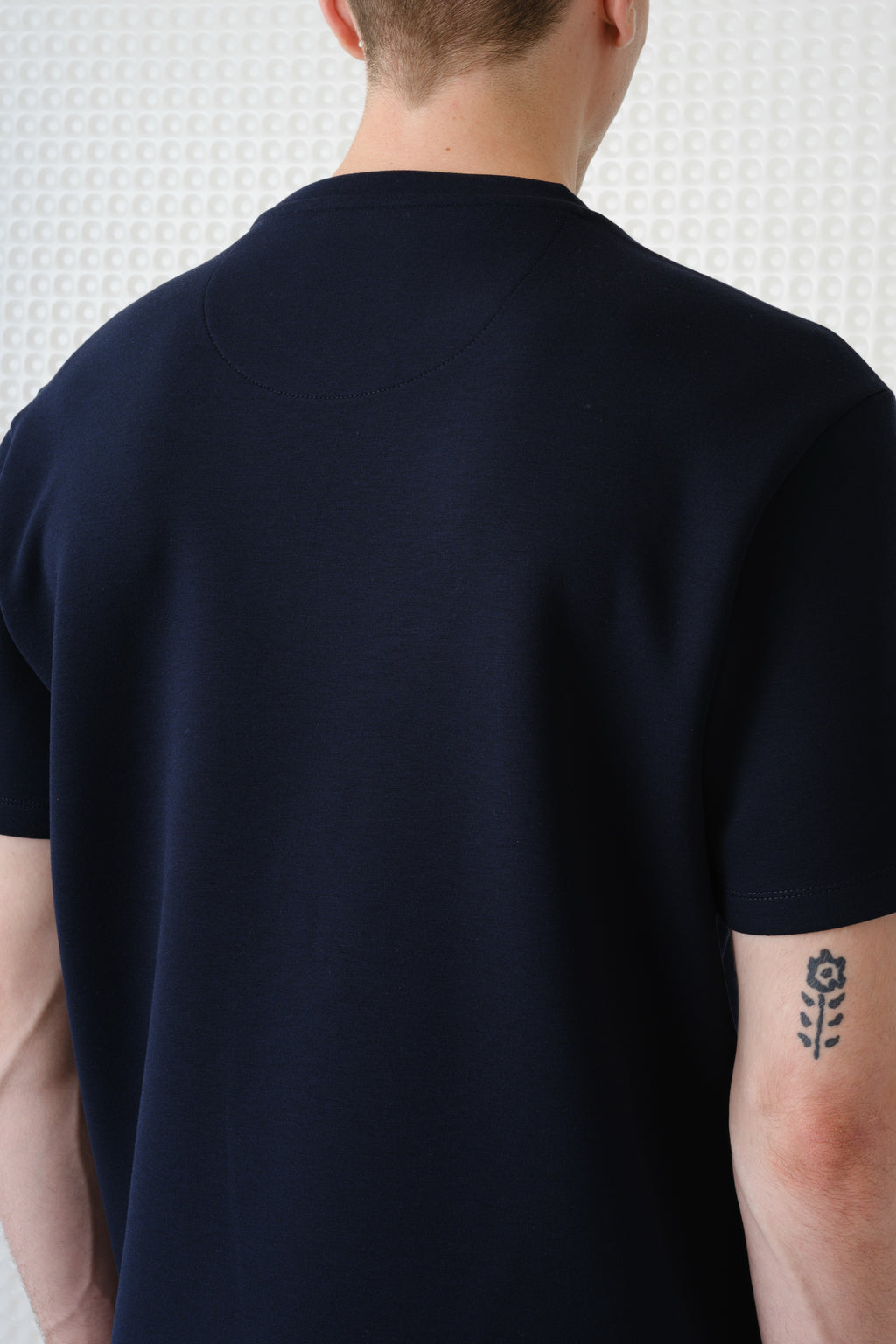 Odin - Bonded Jersey Oversized T-Shirt - Navy