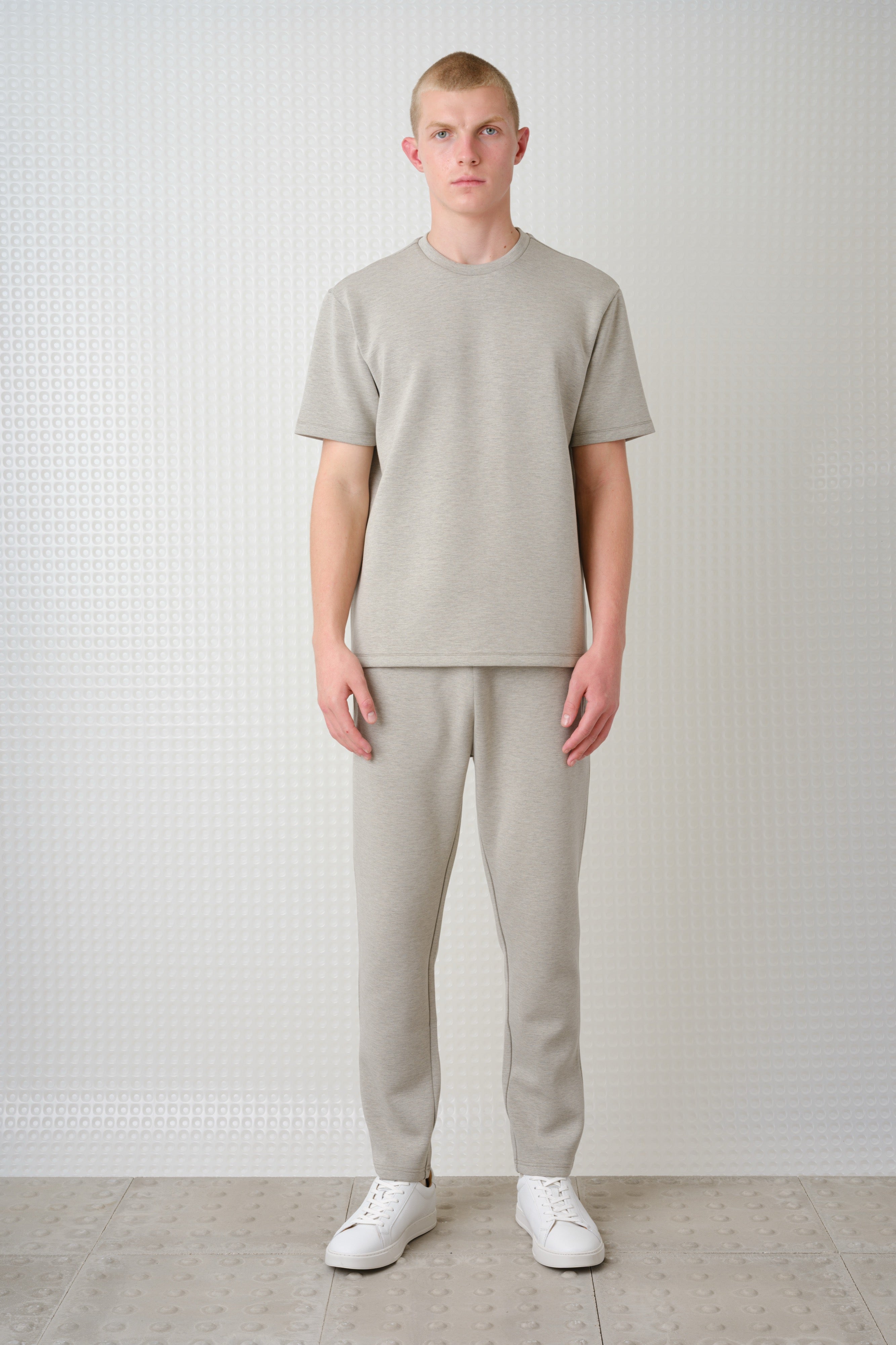 Odin - Bonded Jersey Oversized T-Shirt - Stone