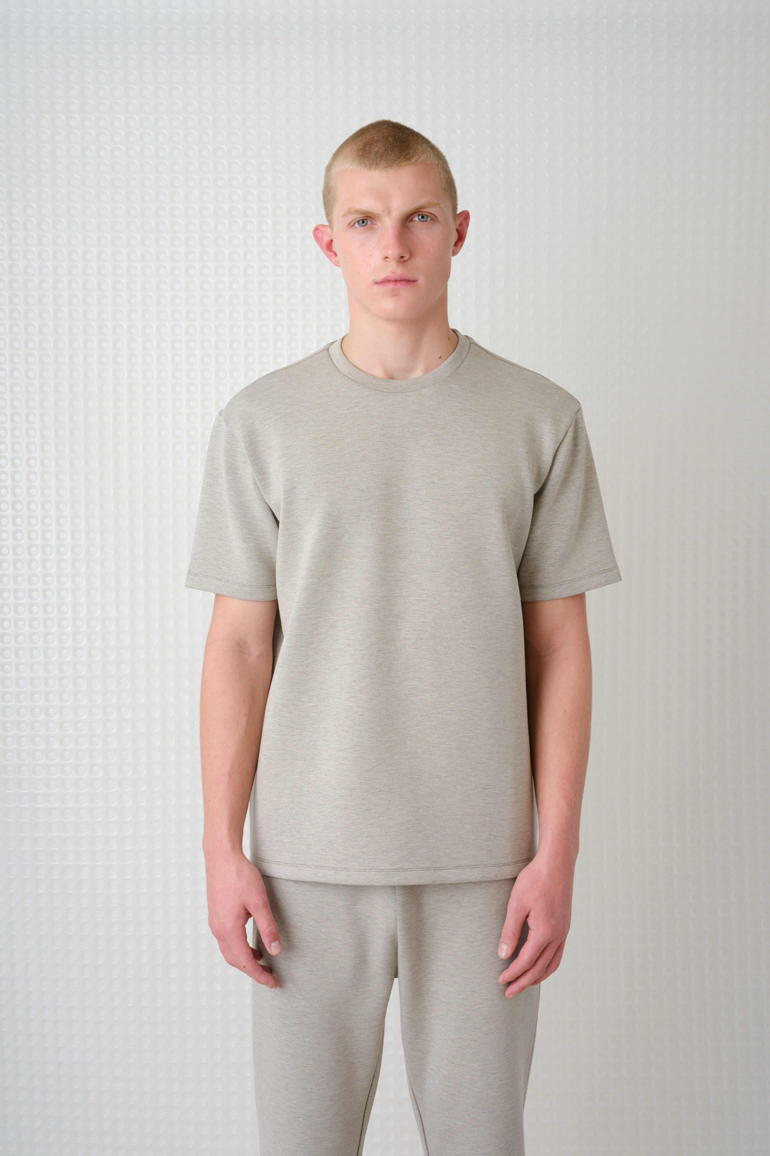 Odin - Bonded Jersey Oversized T-Shirt - Stone
