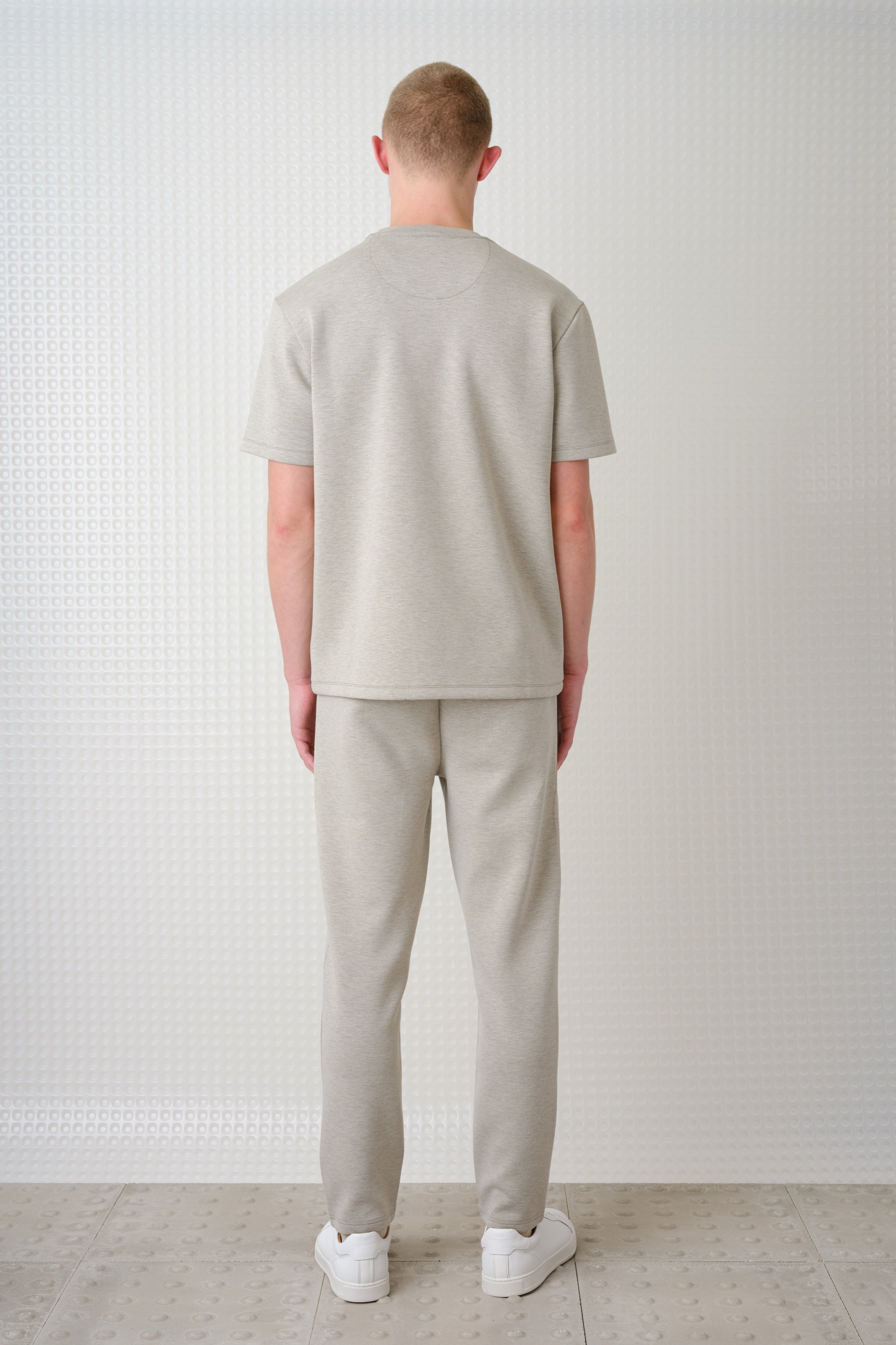 Odin - Bonded Jersey Oversized T-Shirt - Stone