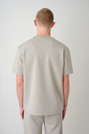 Odin - Bonded Jersey Oversized T-Shirt - Stone