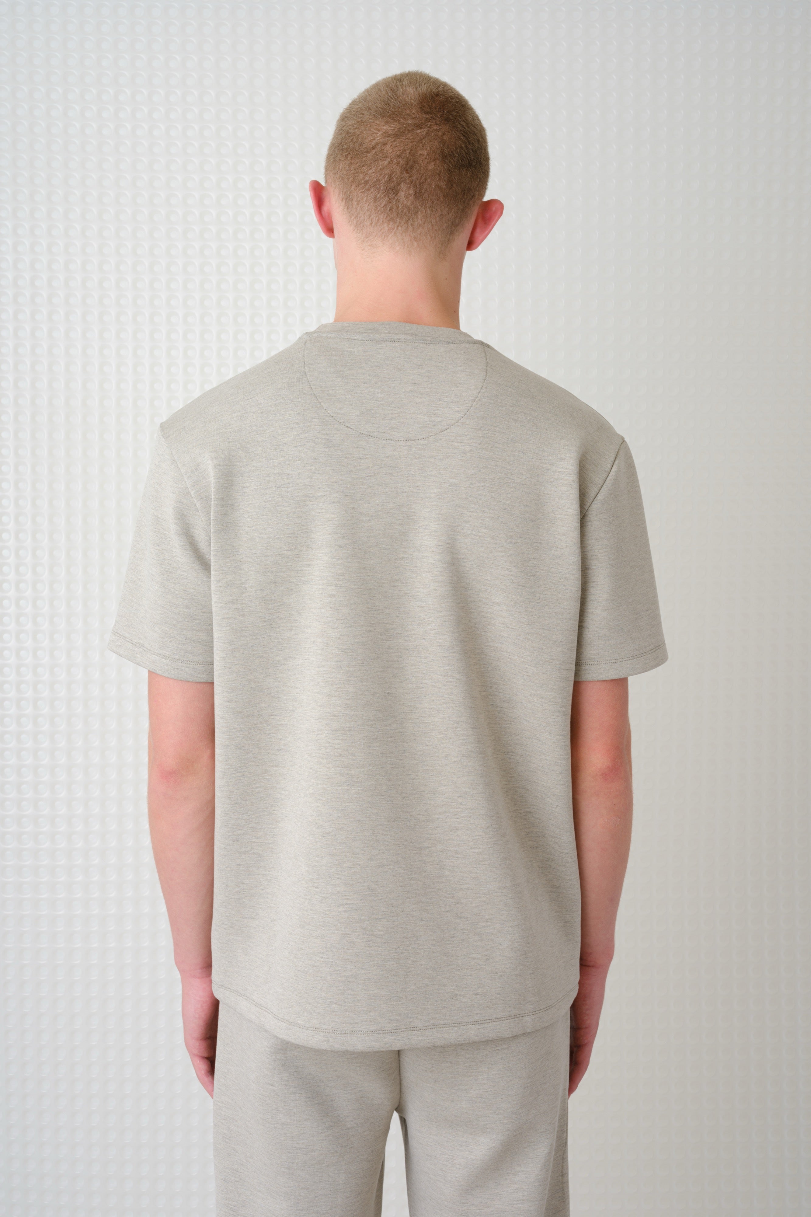Odin - Bonded Jersey Oversized T-Shirt - Stone