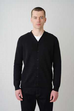 Skall - High Break Cardigan - Black