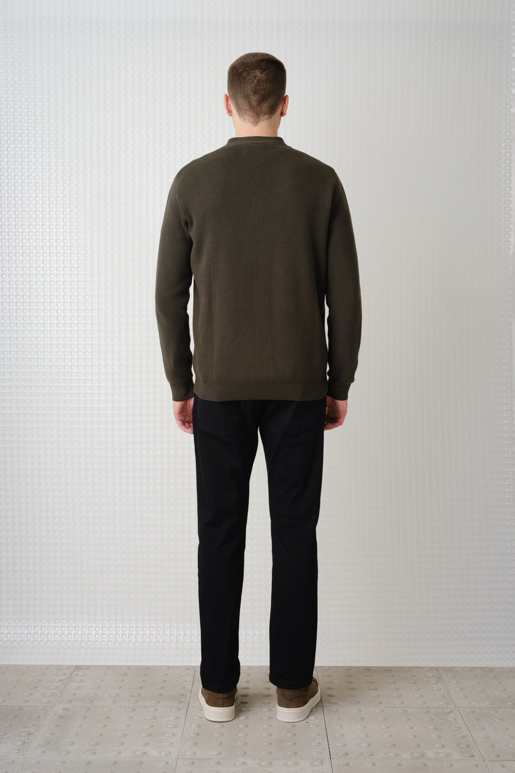 Skall - High Break Cardigan - Dark Olive