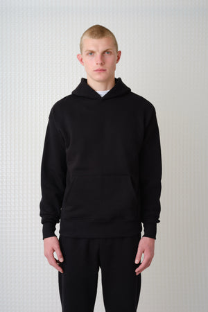 Swansen - 450GSM Brush Back Hoodie - Black