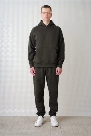 Swansen - 450GSM Brush Back Hoodie - Dark Olive