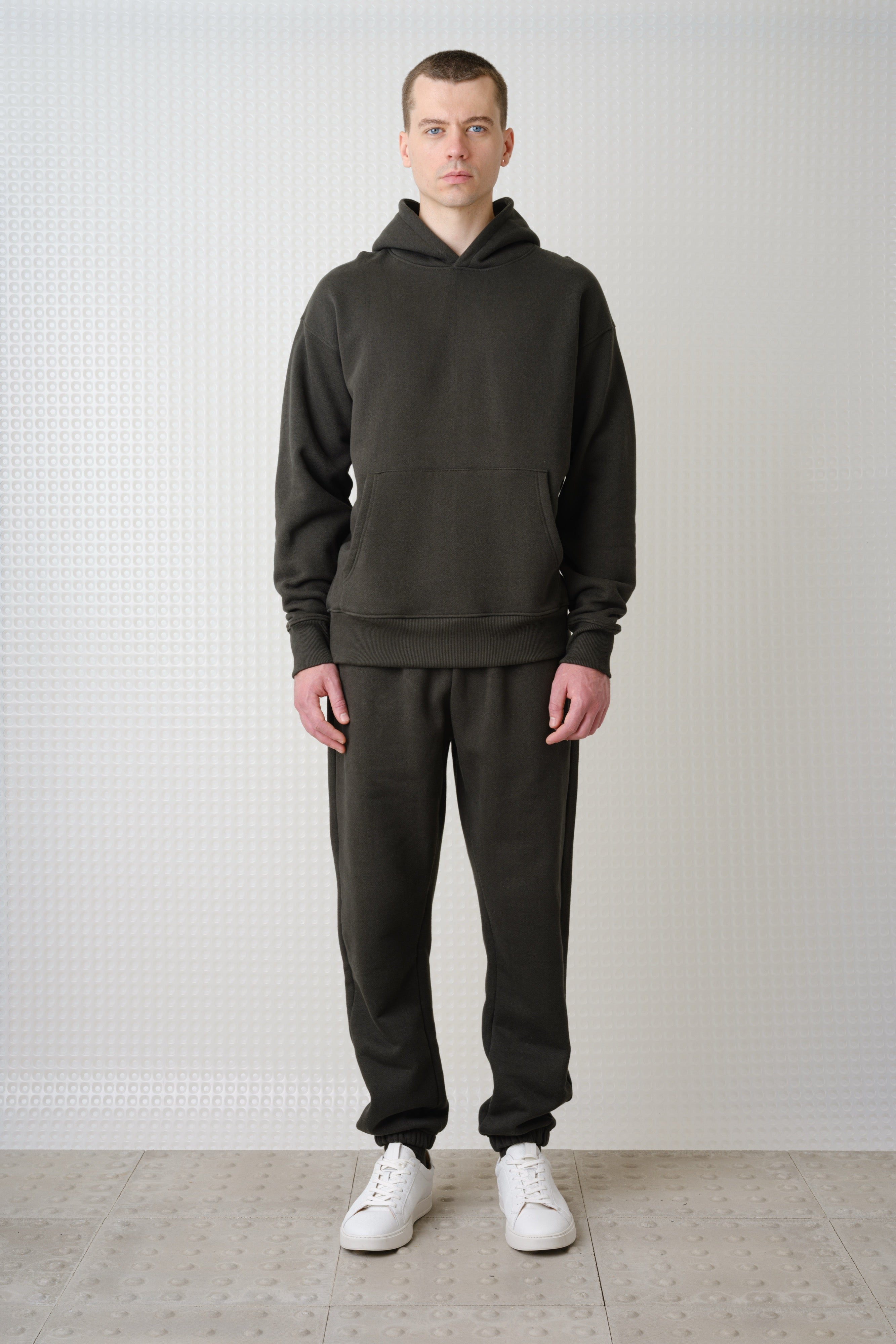 Swansen - 450GSM Brush Back Hoodie - Dark Olive