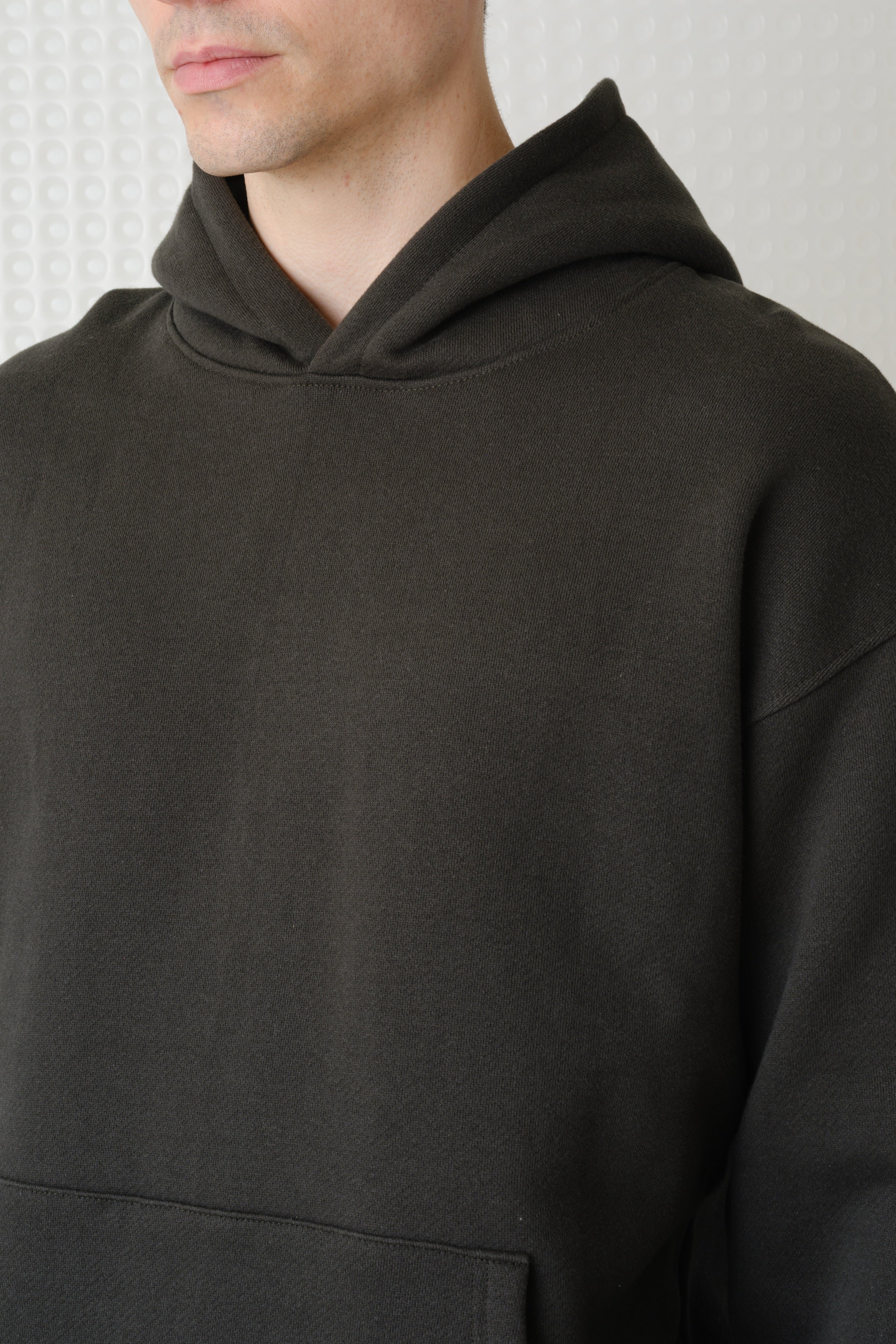 Swansen - 450GSM Brush Back Hoodie - Dark Olive