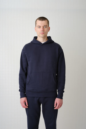Swansen - 450GSM Brush Back Hoodie - Navy