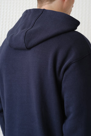Swansen - 450GSM Brush Back Hoodie - Navy