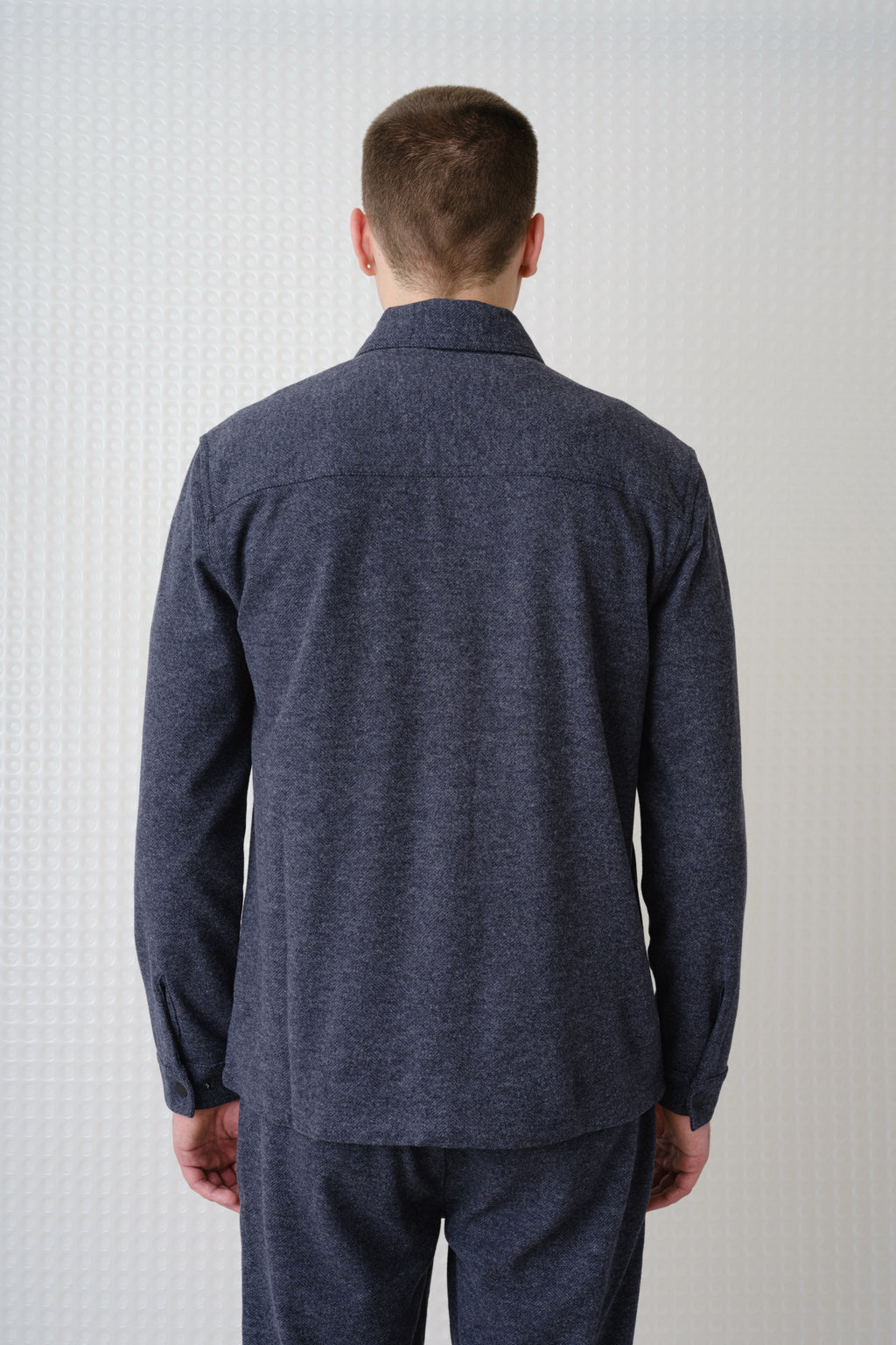 Trail - Herringbone Jersey Shirt - Charcoal