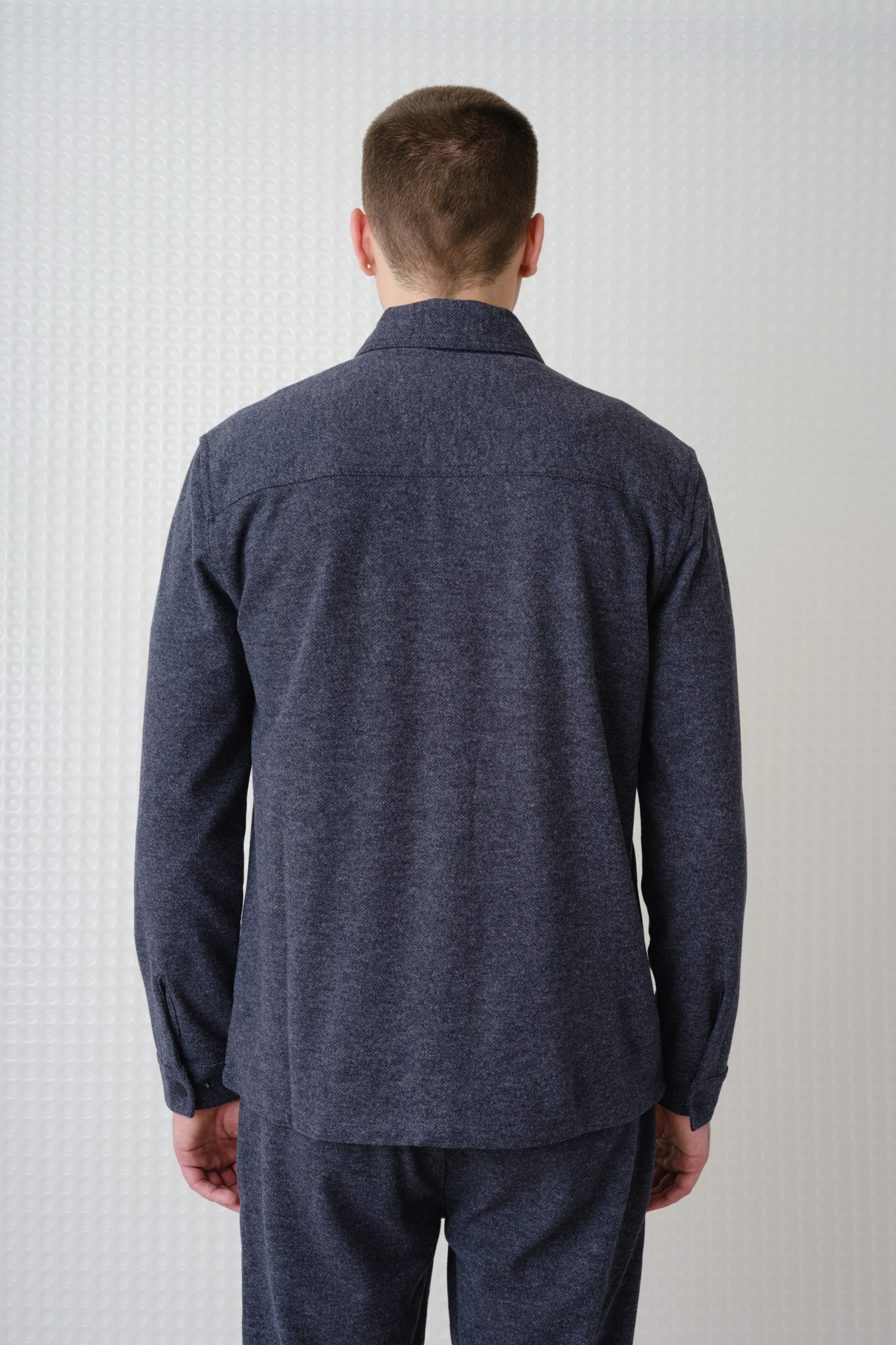 Trail - Herringbone Jersey Shirt - Charcoal