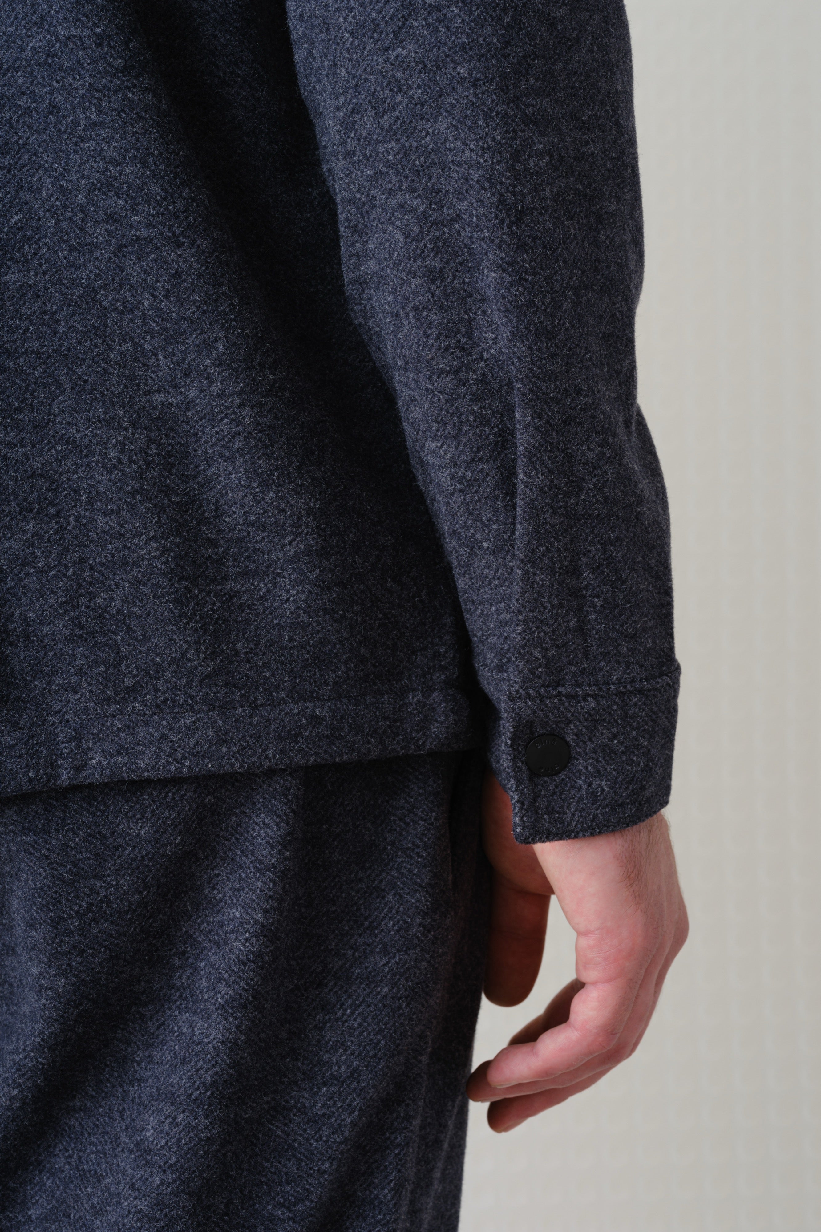 Trail - Herringbone Jersey Shirt - Charcoal