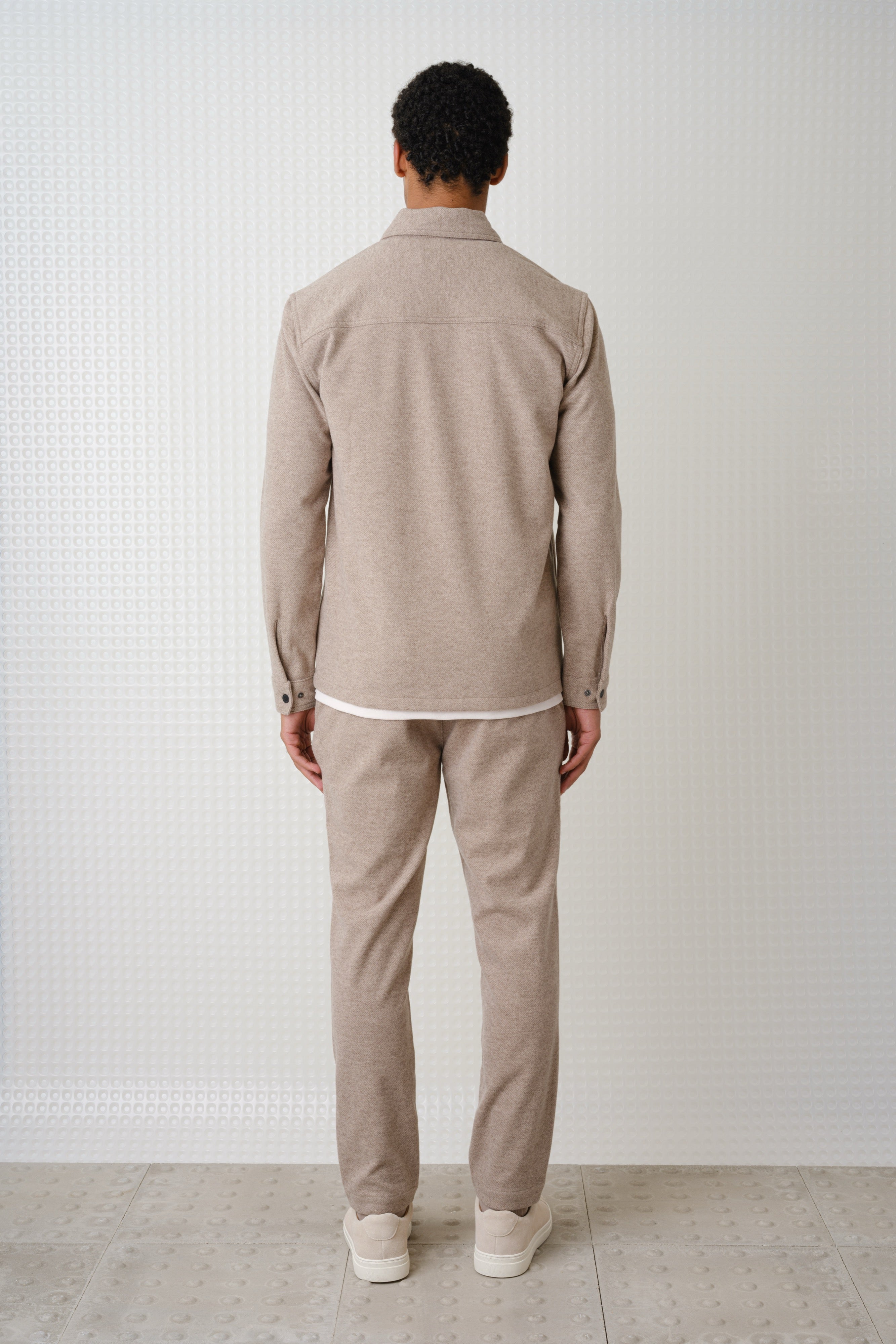 Trail - Herringbone Jersey Shirt - Mushroom
