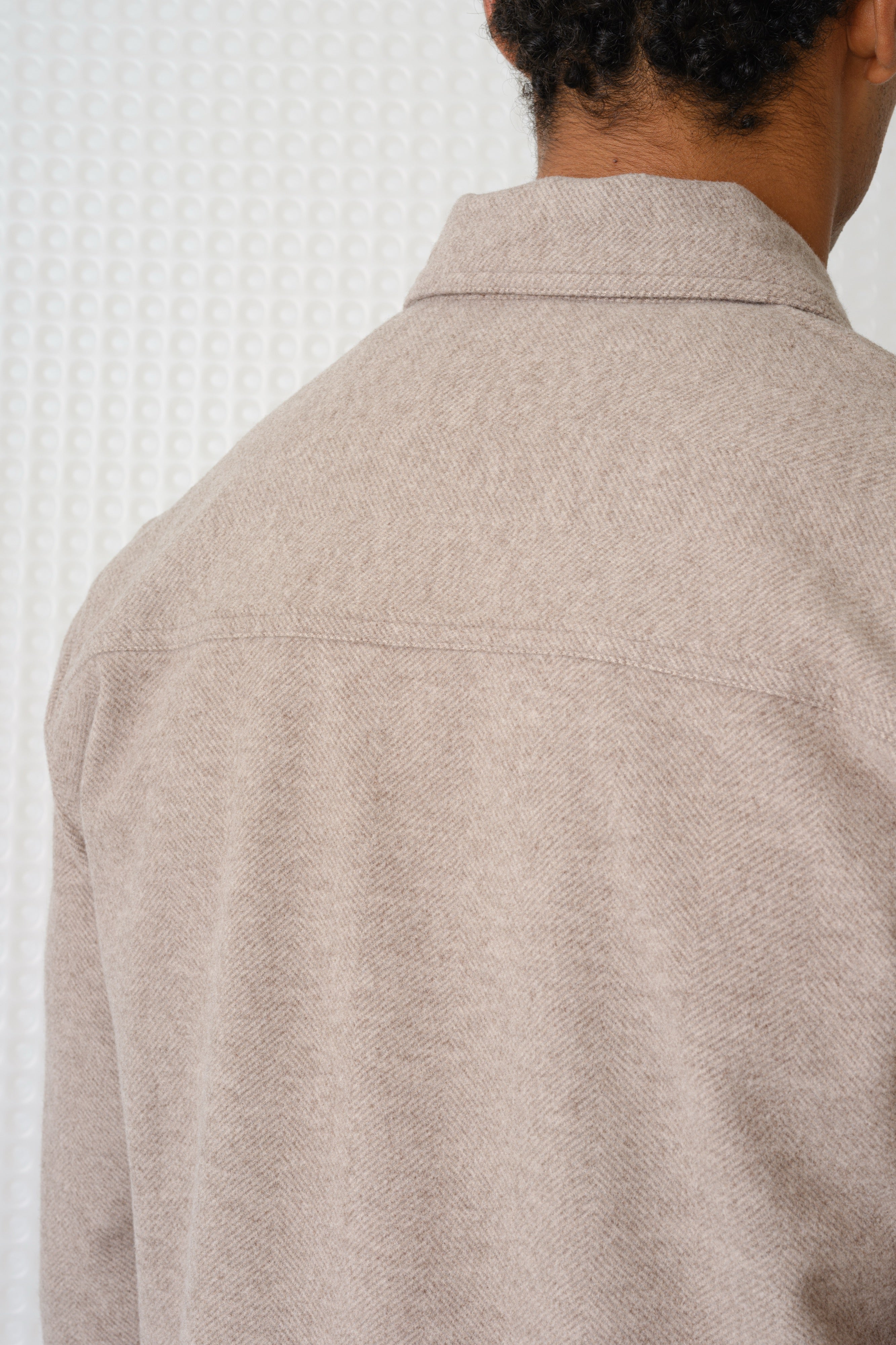 Trail - Herringbone Jersey Shirt - Mushroom