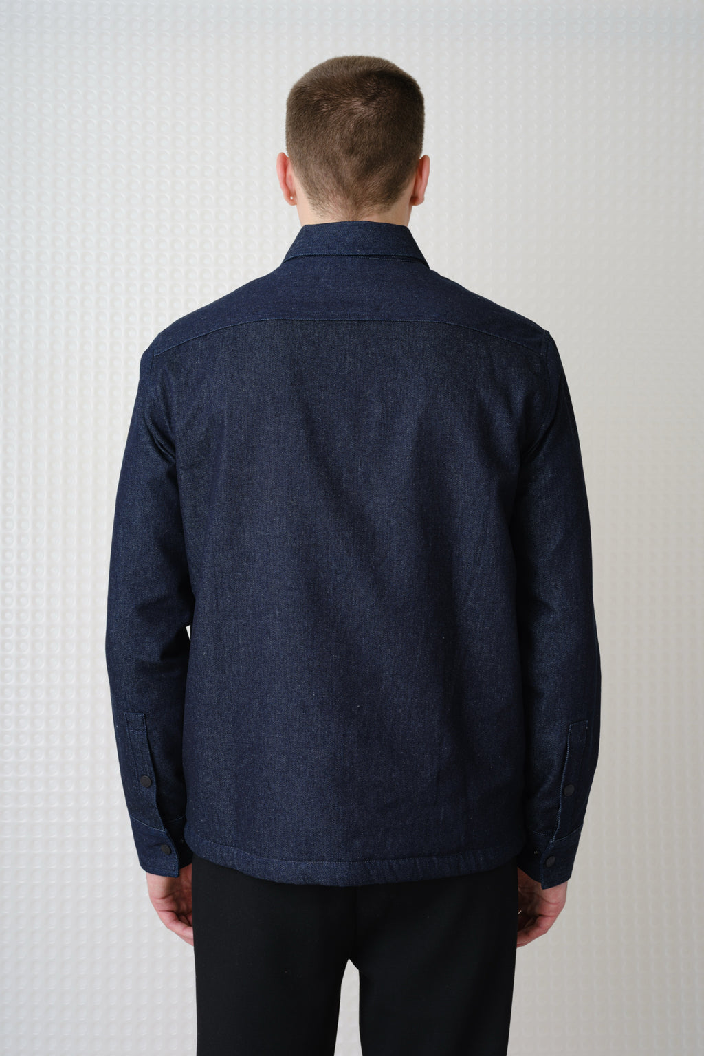Williams - Sherpa Lined Overshirt - Dark Denim