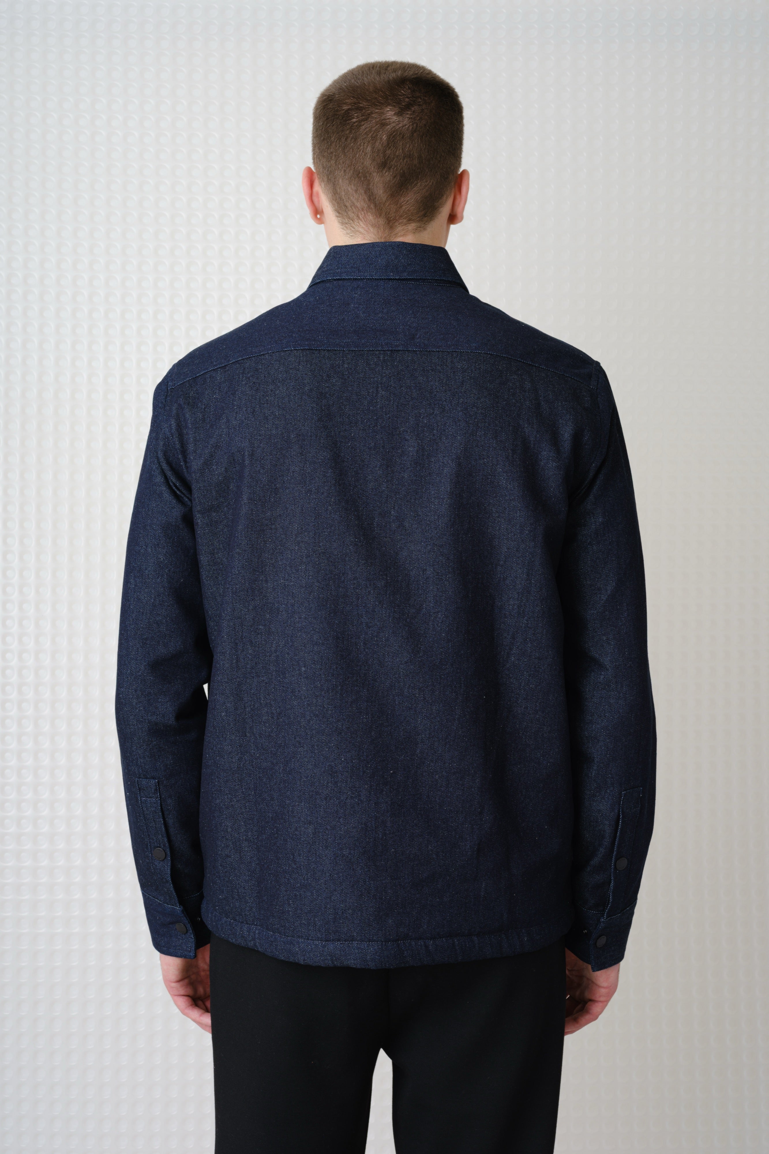 Williams - Sherpa Lined Overshirt - Dark Denim