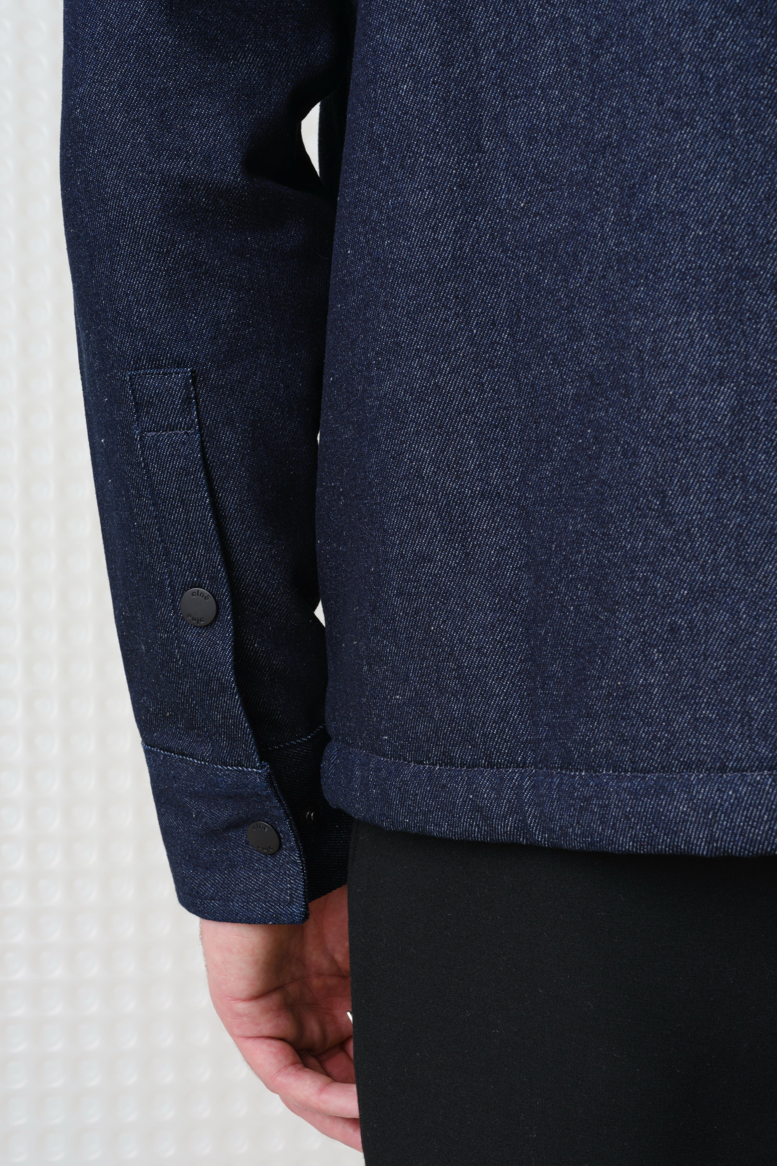 Williams - Sherpa Lined Overshirt - Dark Denim