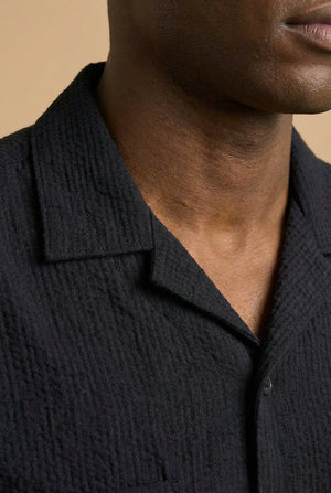 Atlantis Swim Shirt - Jet Black