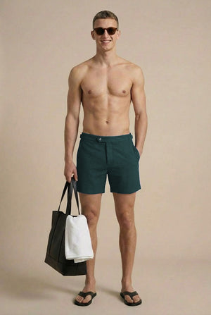 Atlantis Swim Shorts - Bottle Green
