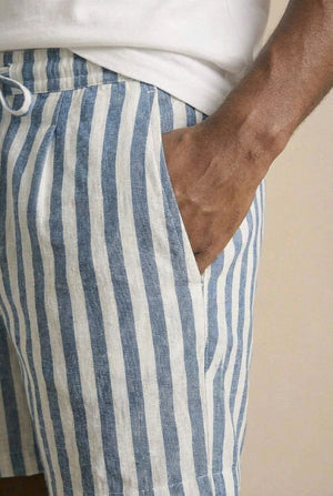 Brock Shorts Co-Ord - Blue / White